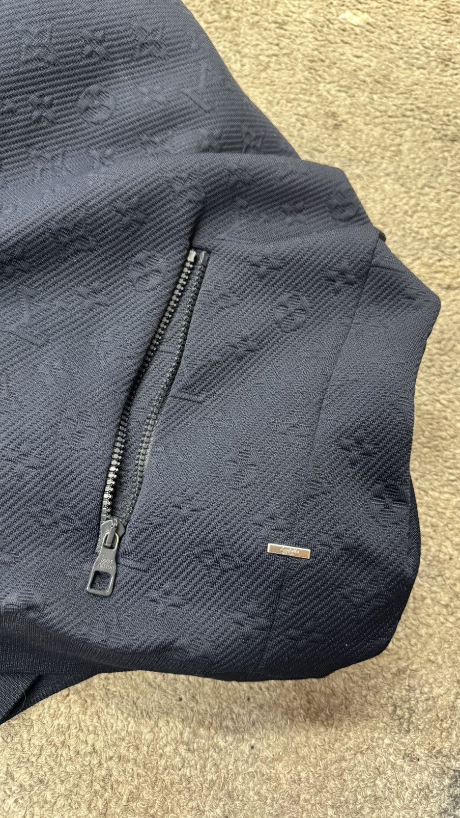 Louis Vuitton Monogram Zip Jacket Navy Blue