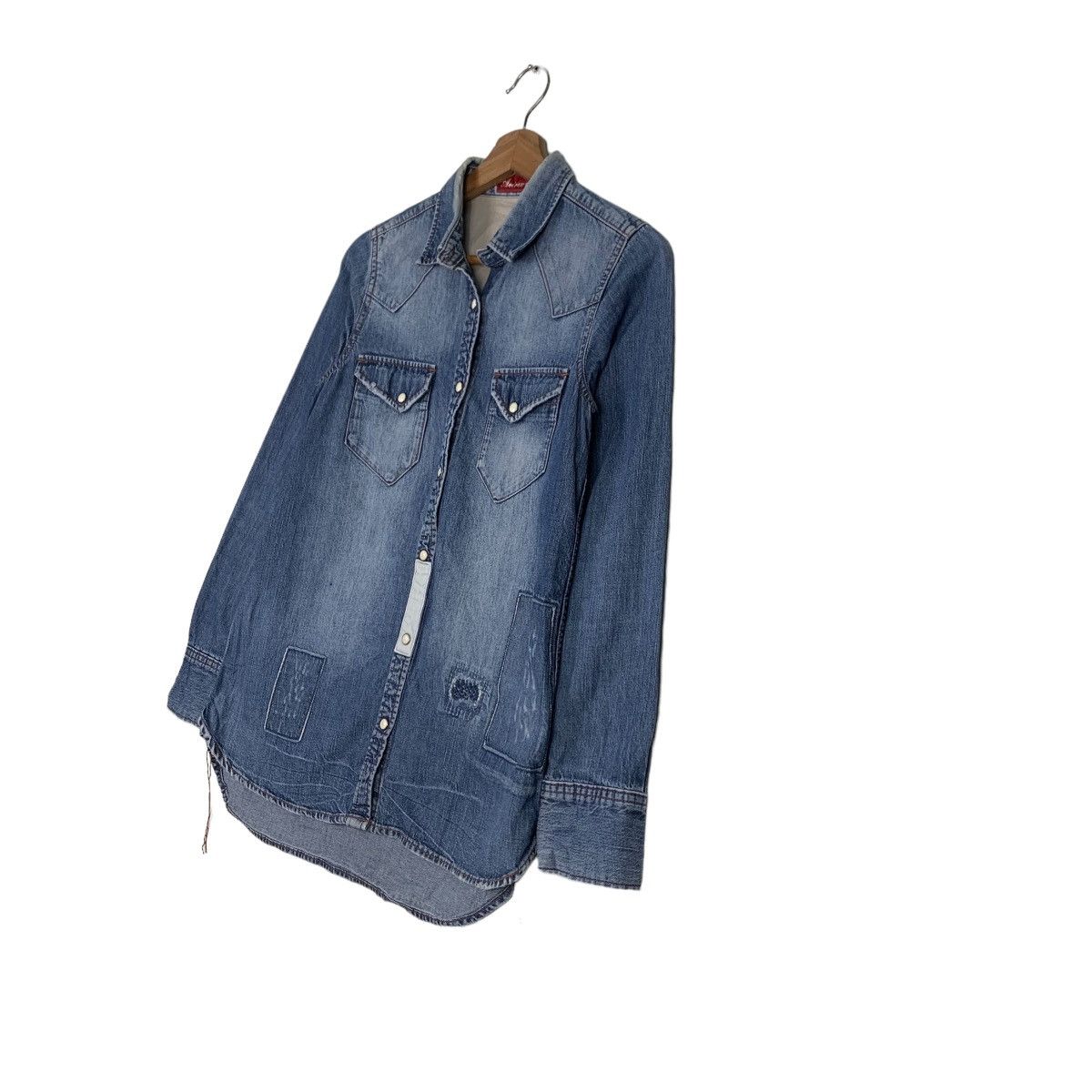 Avirex AVIREX Four Pocket Washed Denim Jacket #0185-C9 Size S / US 4 / IT 40 - 2 Thumbnail
