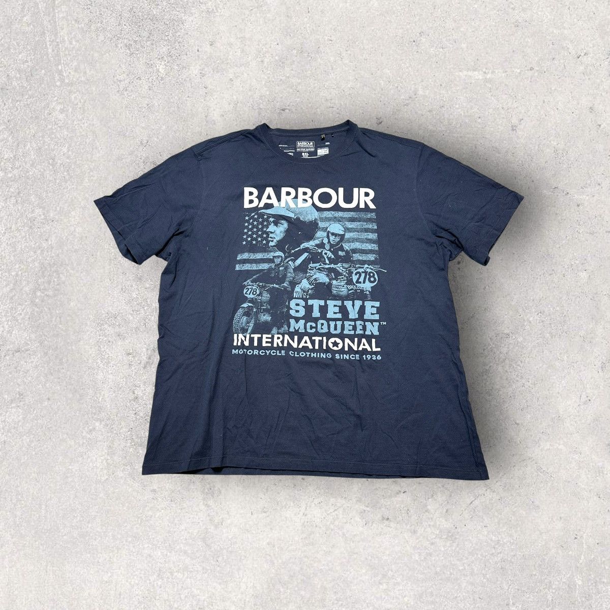 Barbour × Vintage Vintage Barbour Steve McQueen tee Size US XXL / EU 58 / 5 - 1 Thumbnail