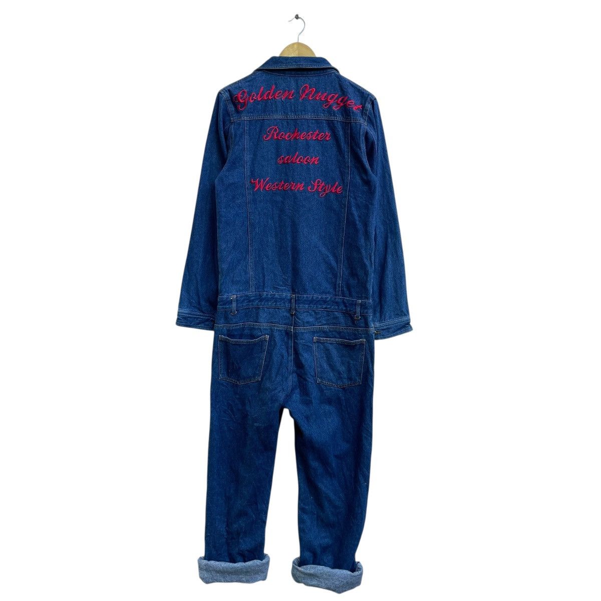 Japanese Brand × Vintage Vintage Denim Coveralls Agate Label Size Large Size US 36 / EU 52 - 4 Thumbnail