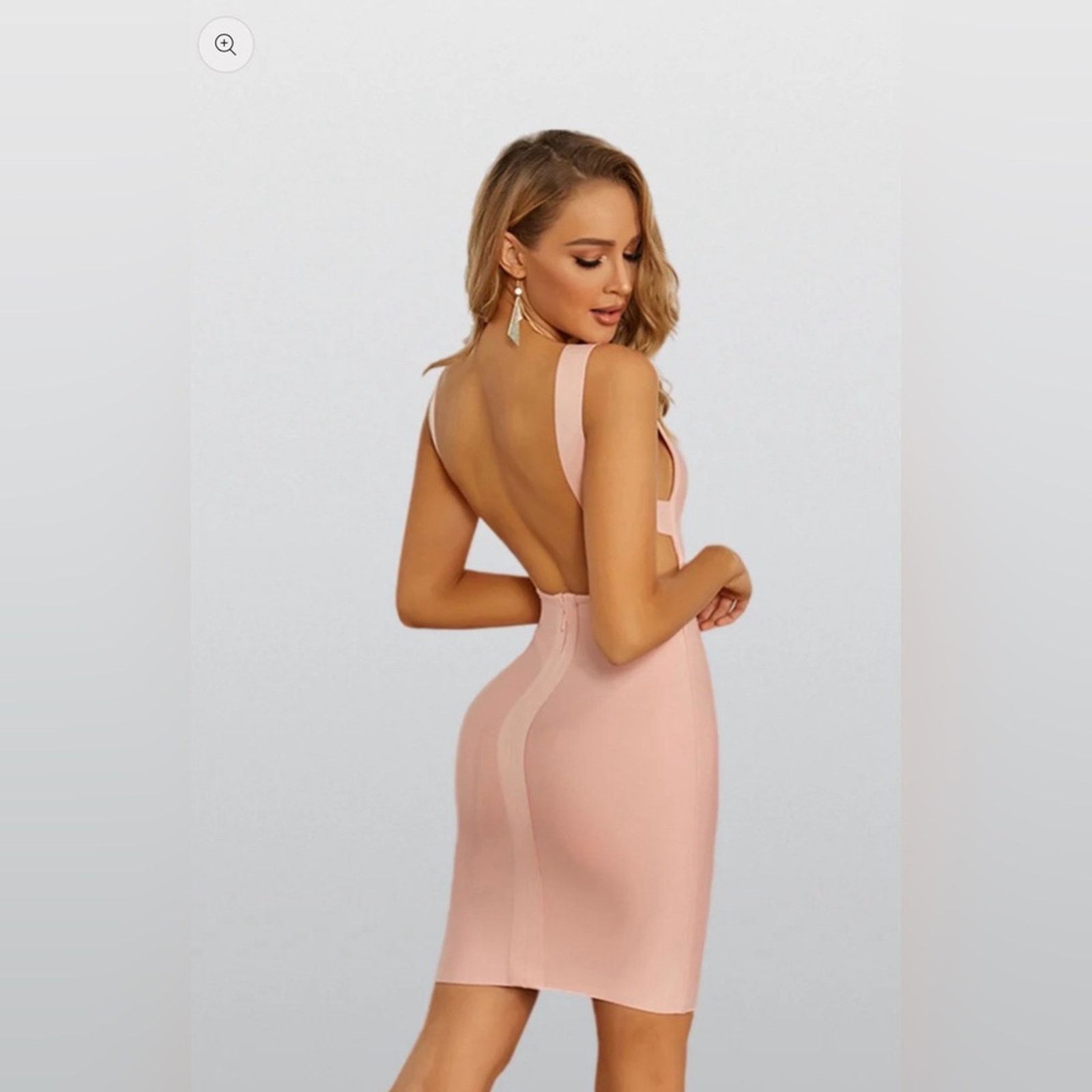 Other New Chic Bodycon Backless Dusty Pink Dress size S Size S / US 4 / IT 40 - 4 Thumbnail