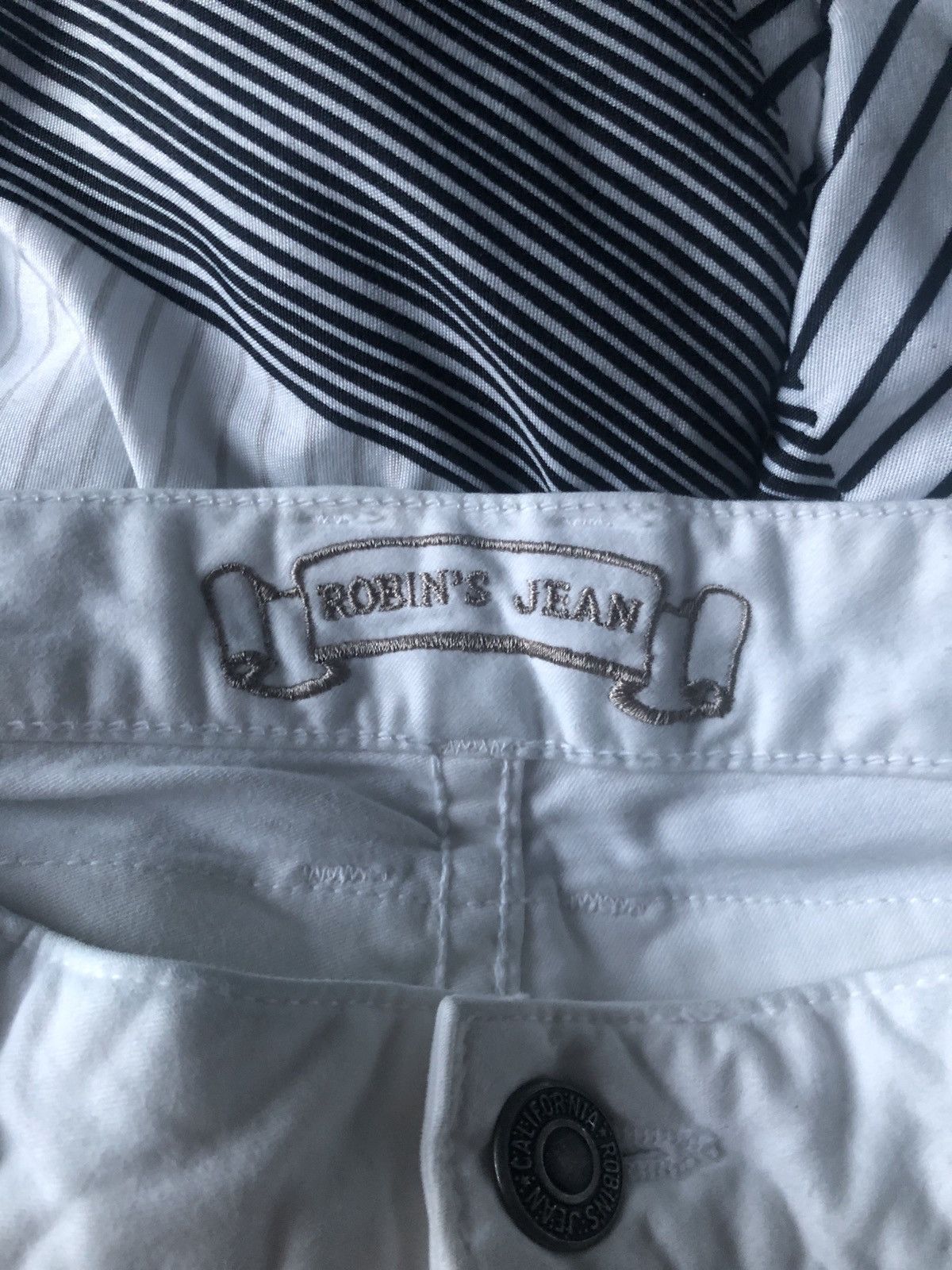 Robins Jeans Robins Jeans with Rhinestones (white) Size US 44 / EU 60 - 2 Thumbnail