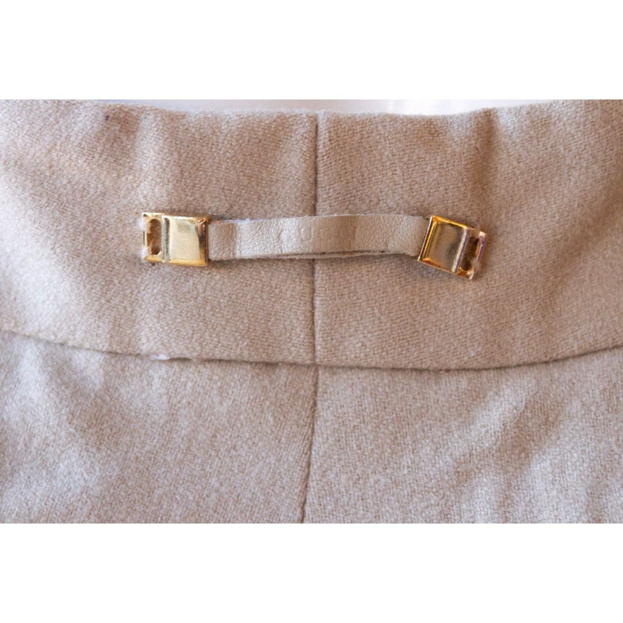 Gucci Vintage Gucci Wool Tan Wide Leg Culotte Trousers Size 30" / US 8 / IT 44 - 7 Thumbnail