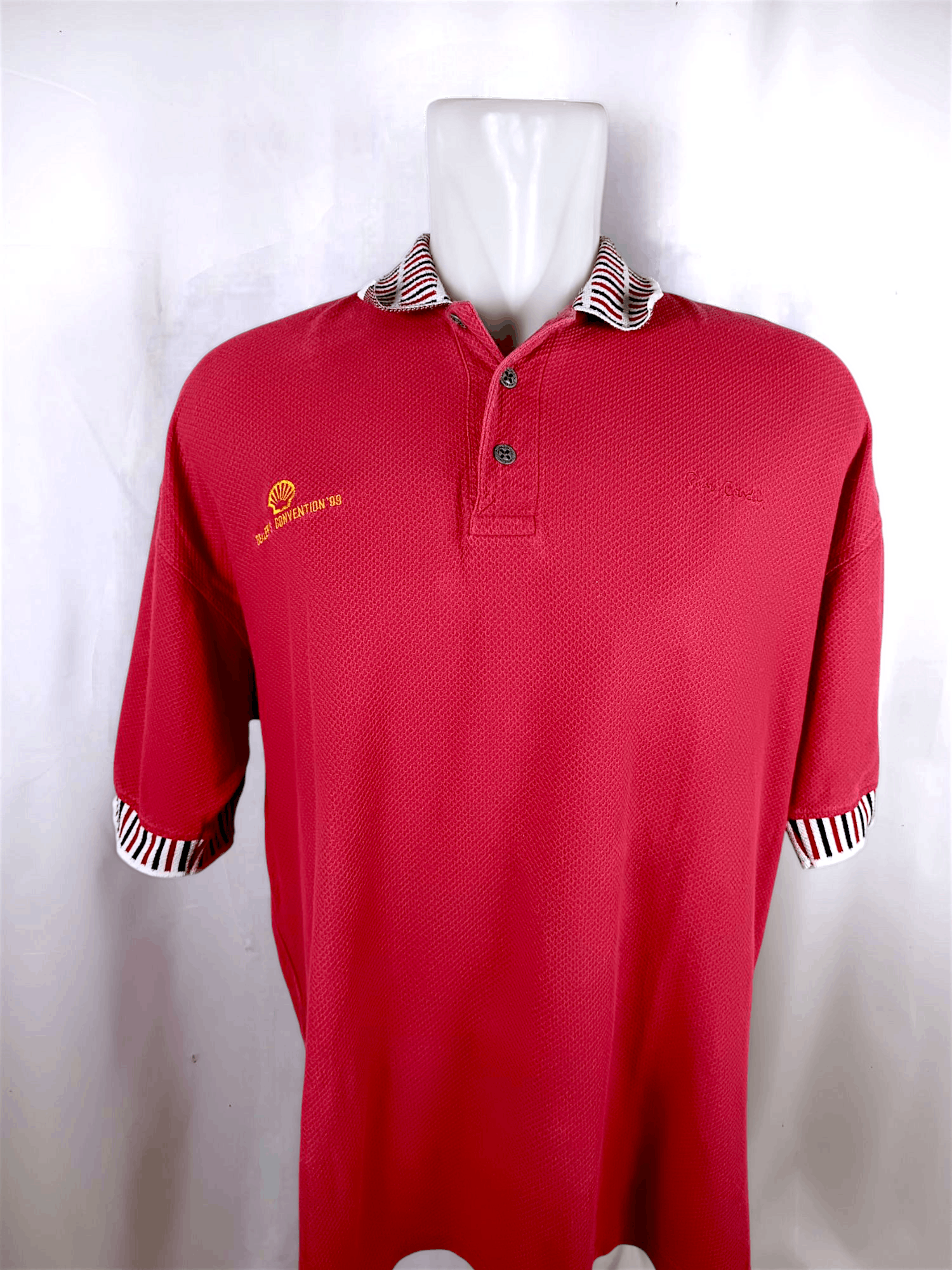 Pierre Cardin Vintage Pierre Cardin Polo shirt Shell dealer convention '99 Size US XL / EU 56 / 4 - 3 Thumbnail