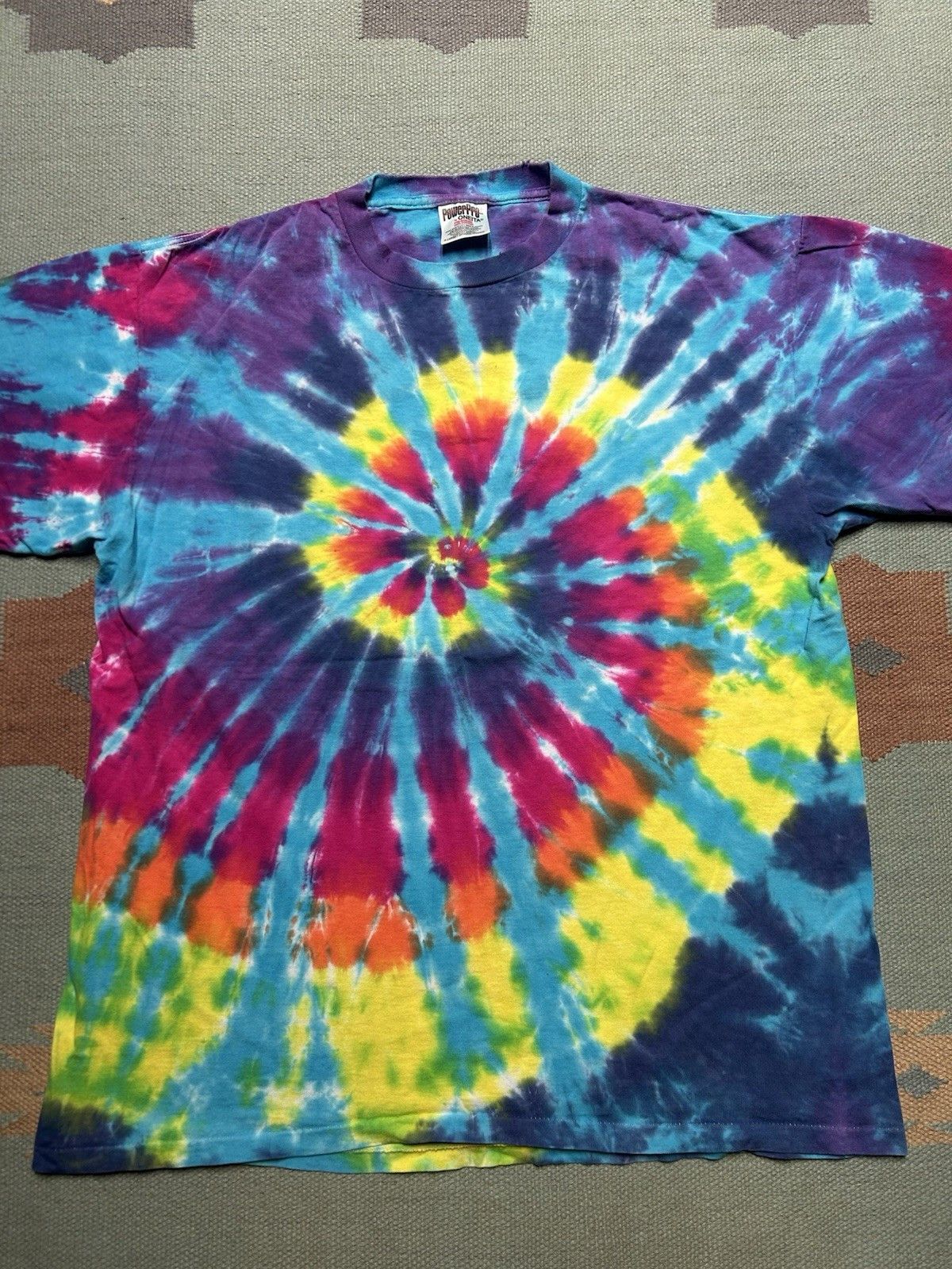 Vintage Vtg 90s tie dye t shirt hippie Oneita single stitch cotto XL Size US XL / EU 56 / 4 - 2 Thumbnail