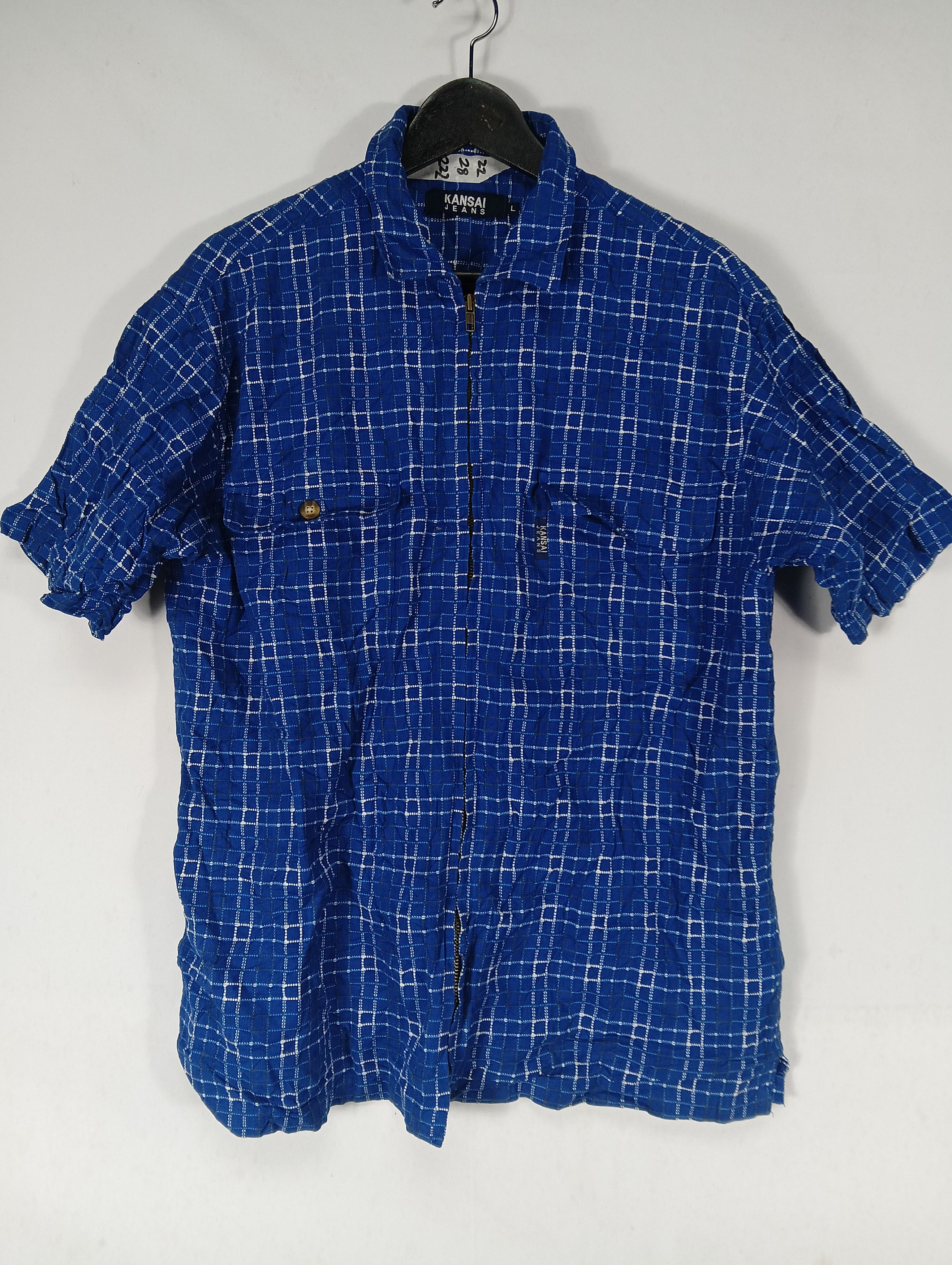 Japanese Brand vintage kansai jeans men tee zipper japanese brand Size US L / EU 52-54 / 3 - 2 Thumbnail