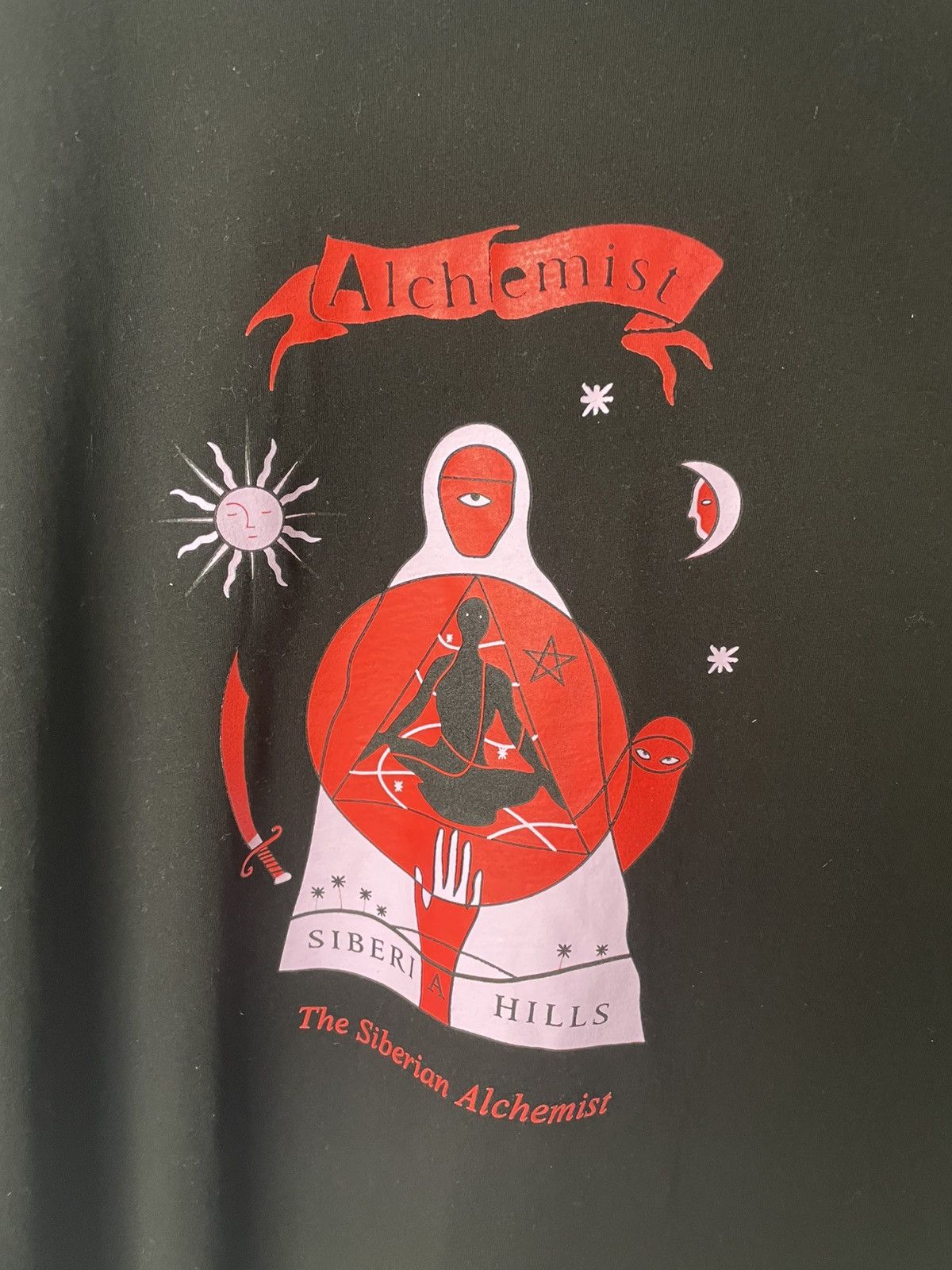 Alchemist Black Graphic Print T-shirt Size US XL / EU 56 / 4 - 3 Thumbnail