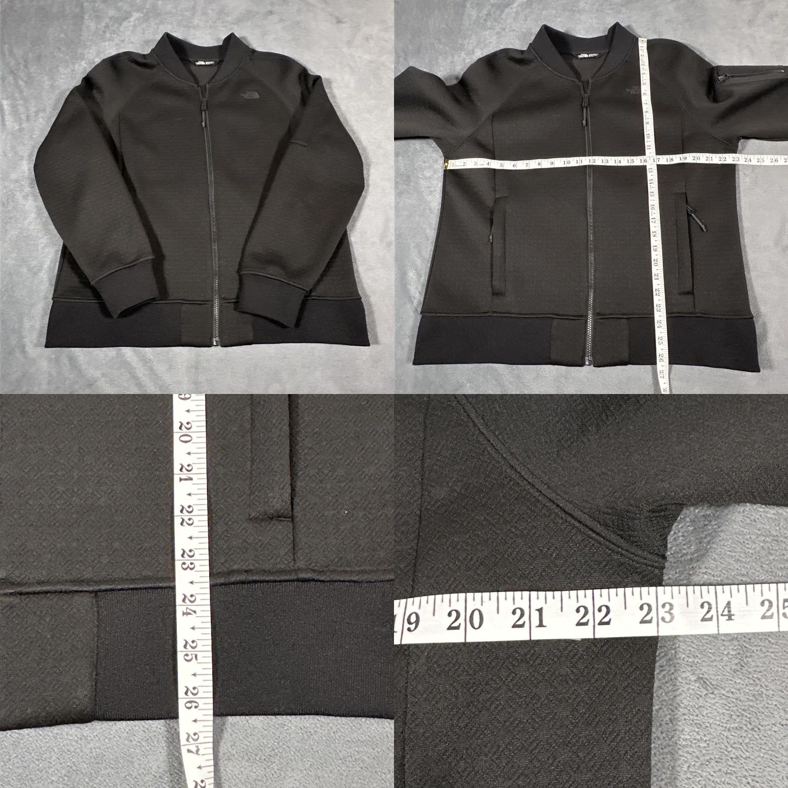 The North Face The North Face Jacket XL Black Fleece Bomber Full Zip Sleeve Pocket Womens Size XL / US 12-14 / IT 48-50 - 9 Thumbnail