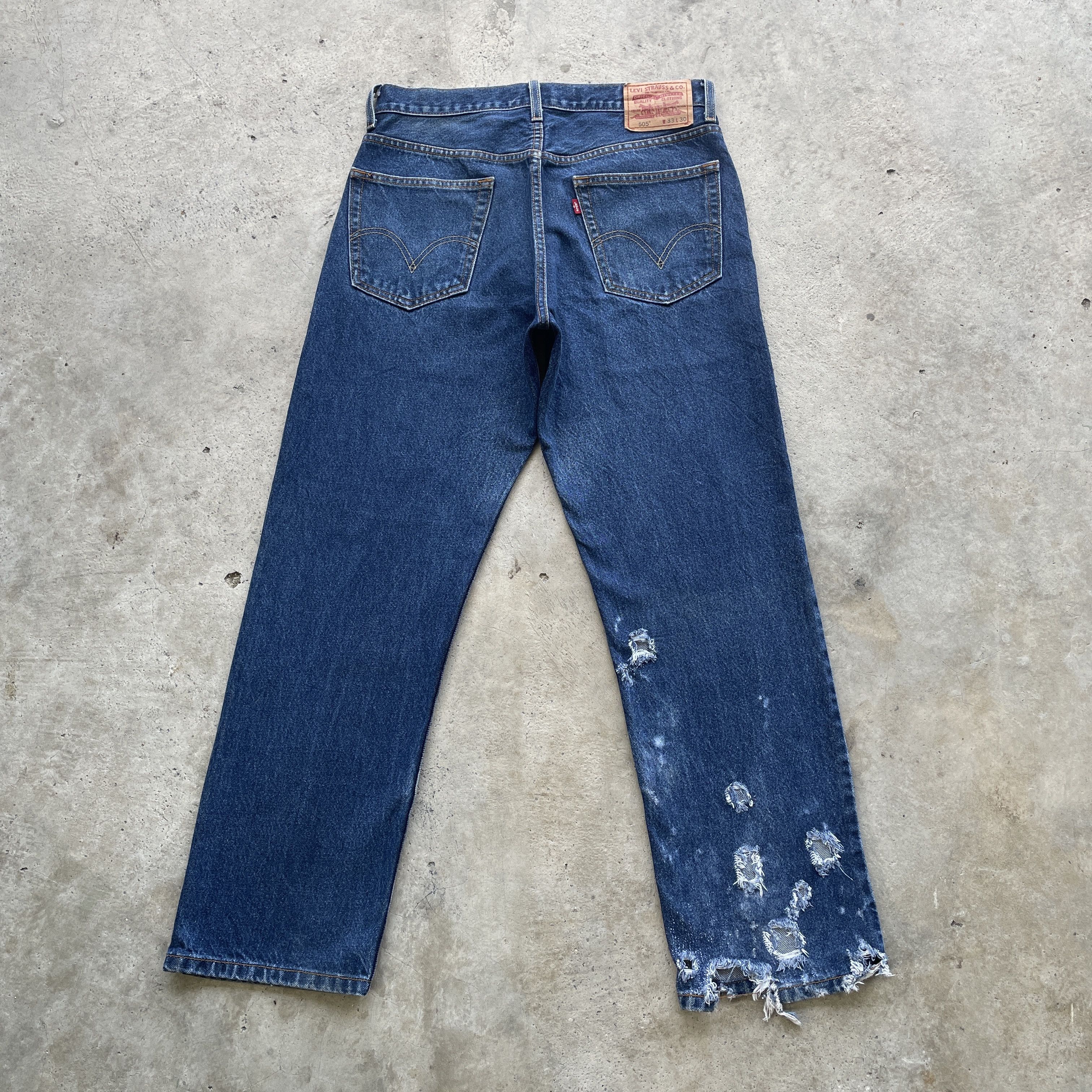 Levi's VINTAGE LEVI’S 505 JEANS PANTS DENIM THARSHED W32x29 Size US 32 / EU 48 - 12 Thumbnail