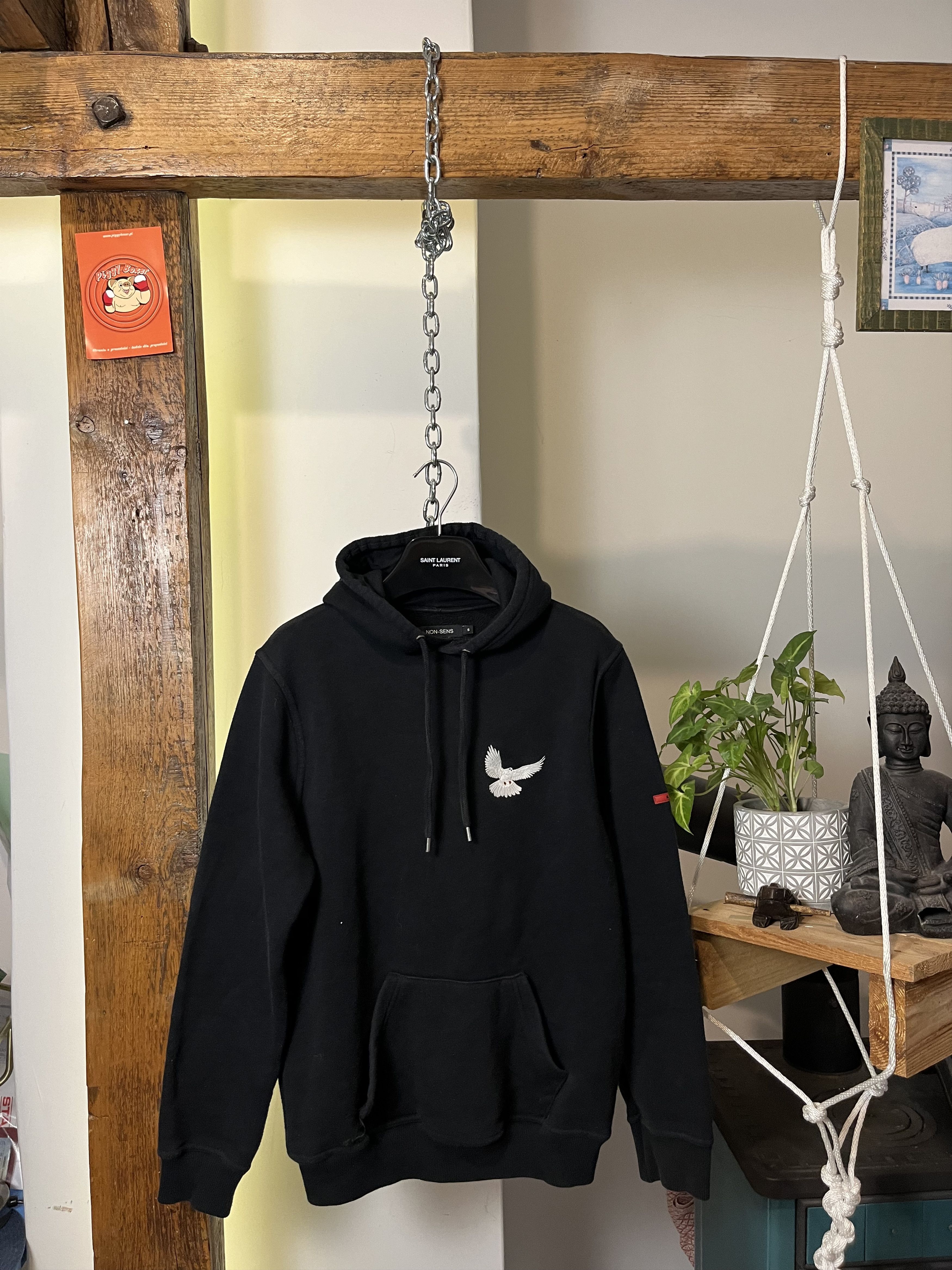 Fucking Awesome × Vintage y2k Non Sens Bird Hands YZY Style Embroidered Hoodie Size US S / EU 44-46 / 1 - 2 Thumbnail