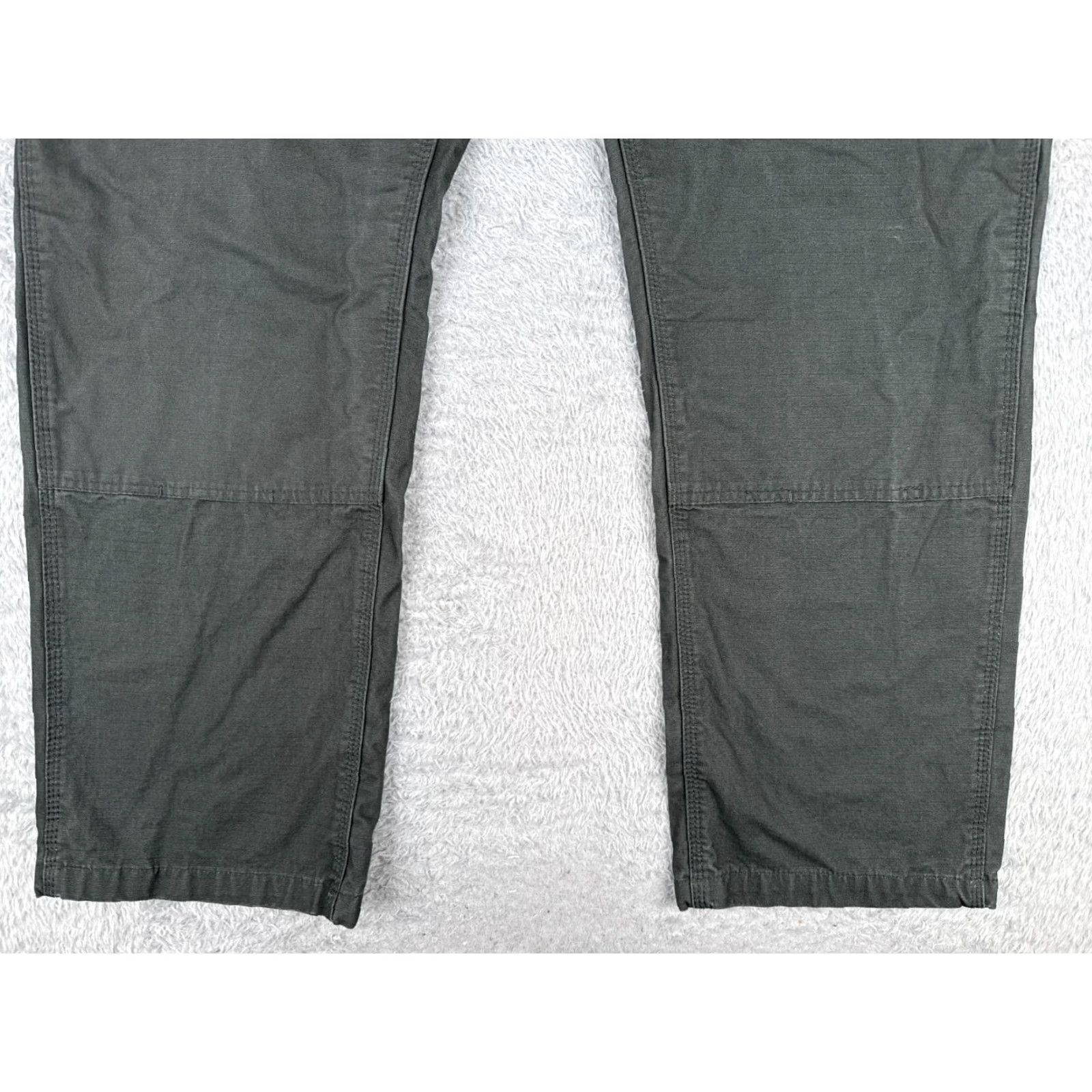 Vintage KEY Pants Men 44 Green Workwear Ripstop Cargo Cotton Durable 44x30 Size US 44 / EU 60 - 2 Thumbnail