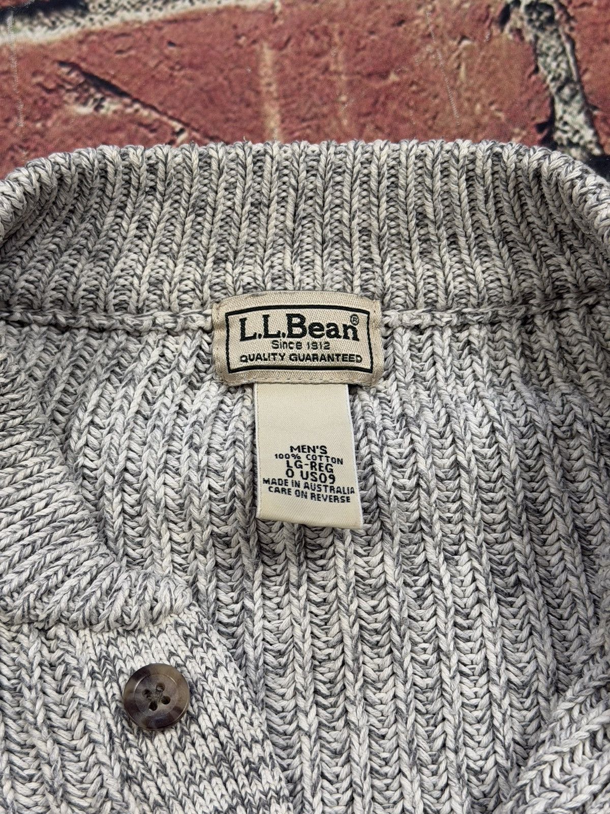 L.L. Bean Vintage L.L. Bean Henley Knit Fisherman Sweater US09 Size US L / EU 52-54 / 3 - 9 Thumbnail