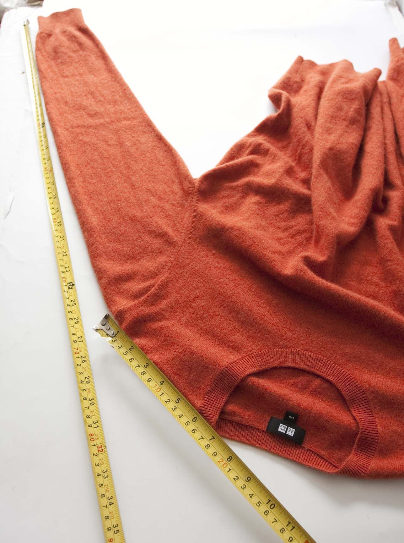 Uniqlo Uniqlo Sweater 100% Cashmere Size L Orange Size US L / EU 52-54 / 3 - 2 Thumbnail