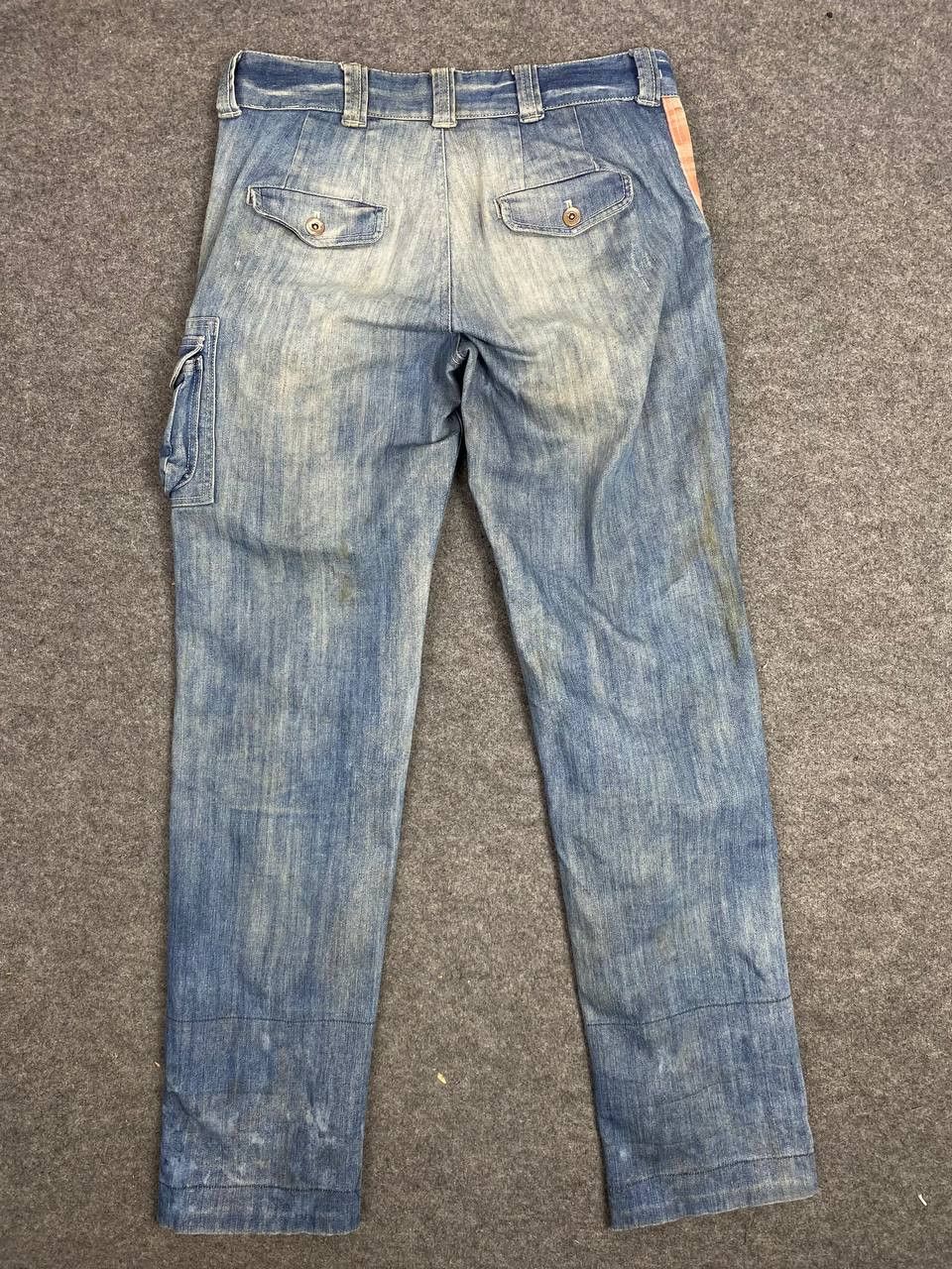 Japanese Brand japanese brand cargo denim flannel trim nice design Size US 34 / EU 50 - 1 Thumbnail