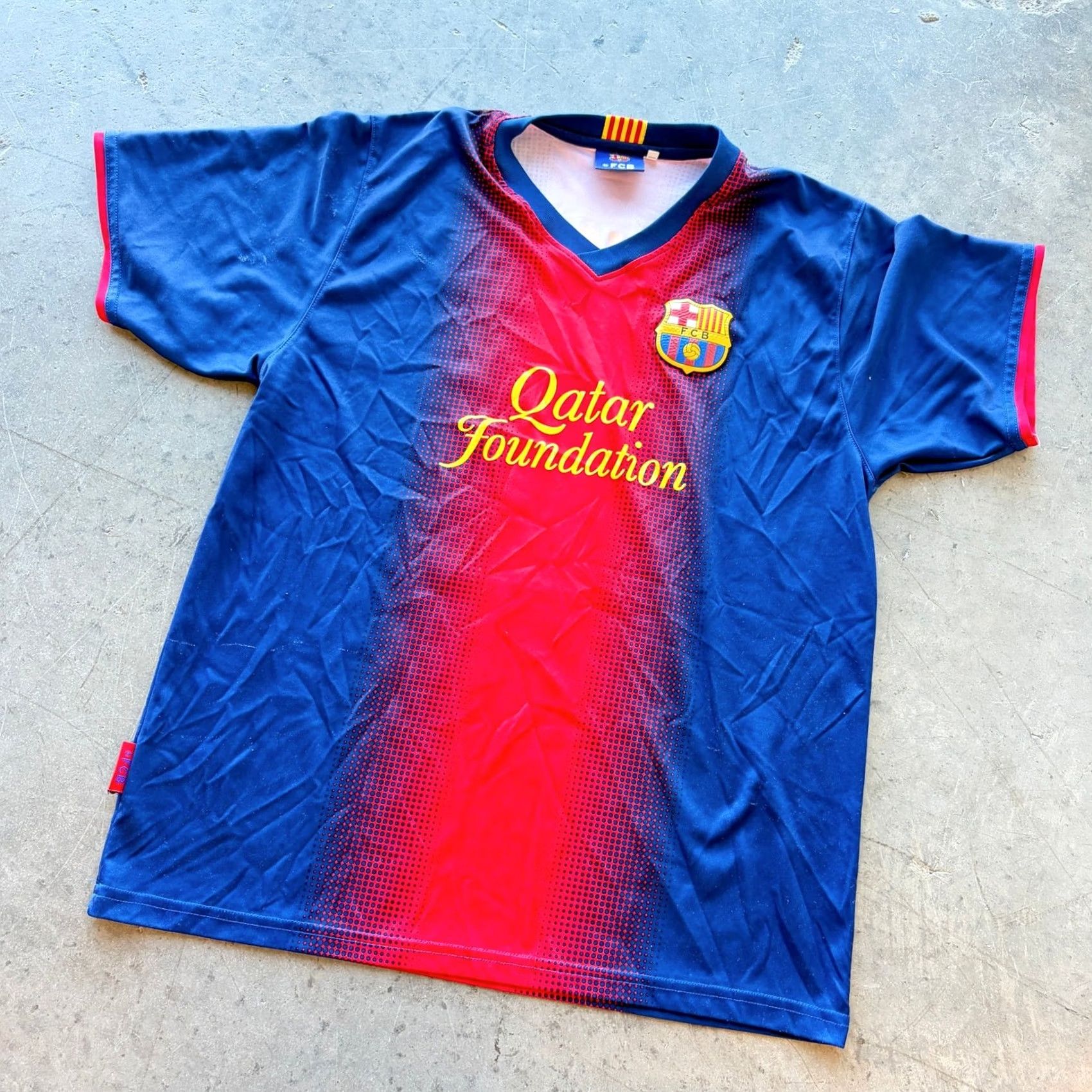 Vintage VINTAGE Neymar Jr Barcelona 2013 Home 11 Jersey Qatar Airways Medium Men M Black Size US M / EU 48-50 / 2 - 2 Thumbnail