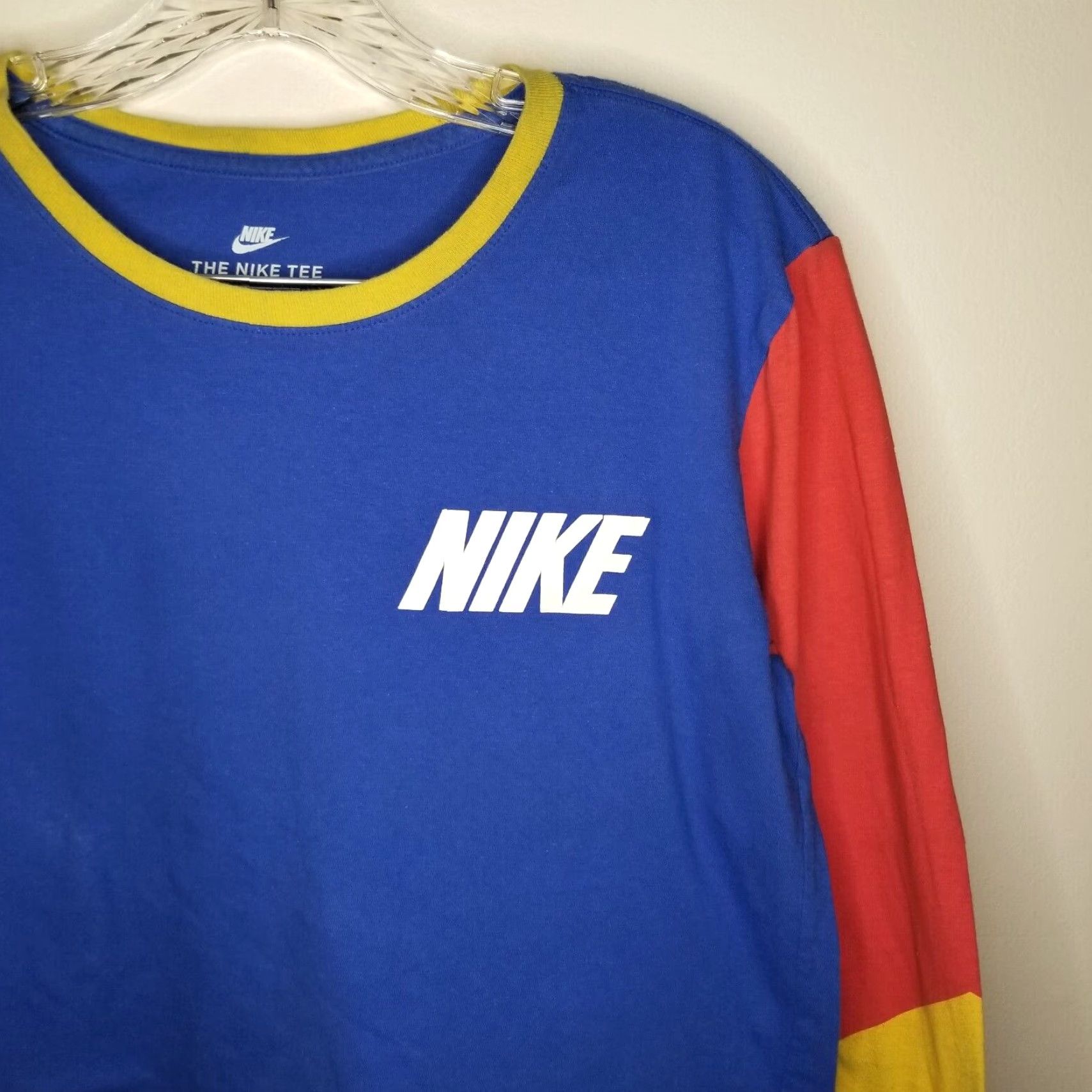 Nike Nike Long Sleeve T-Shirt Mens Small Blue Colorful Size US S / EU 44-46 / 1 - 2 Thumbnail