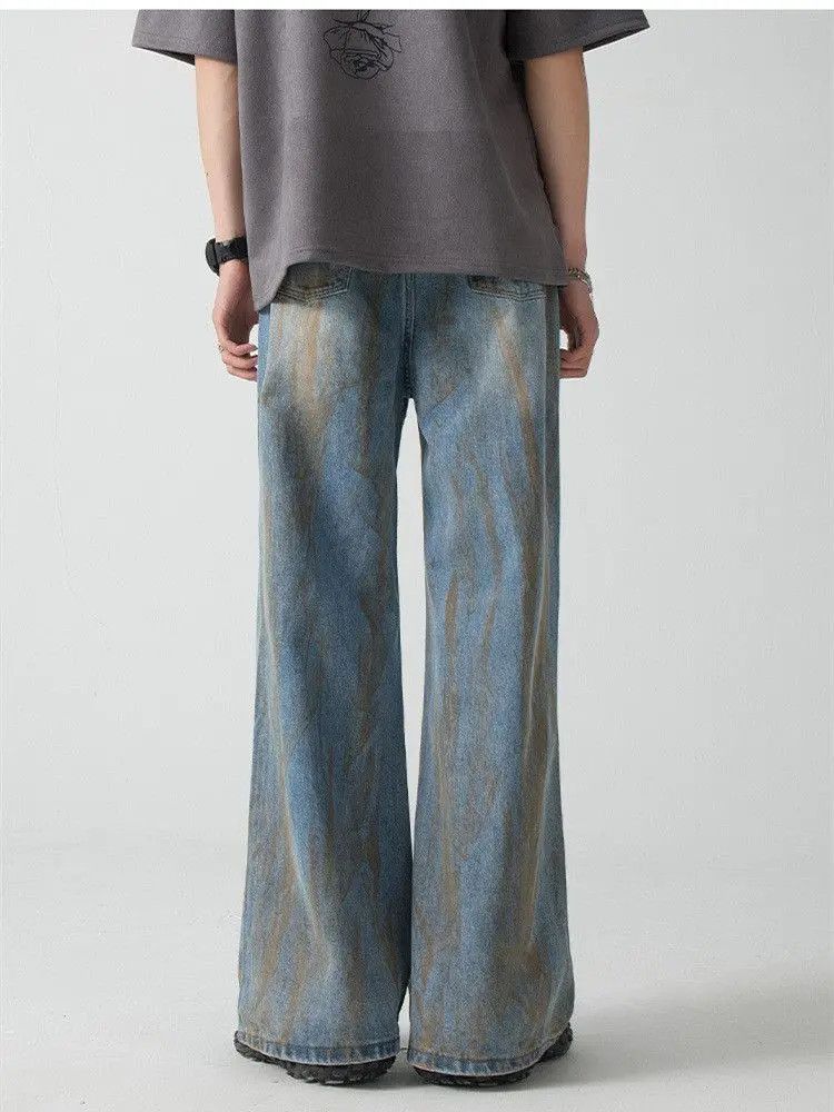 Japanese Brand Retro loose ripped micro flared jeans Size US 32 / EU 48 - 3 Thumbnail