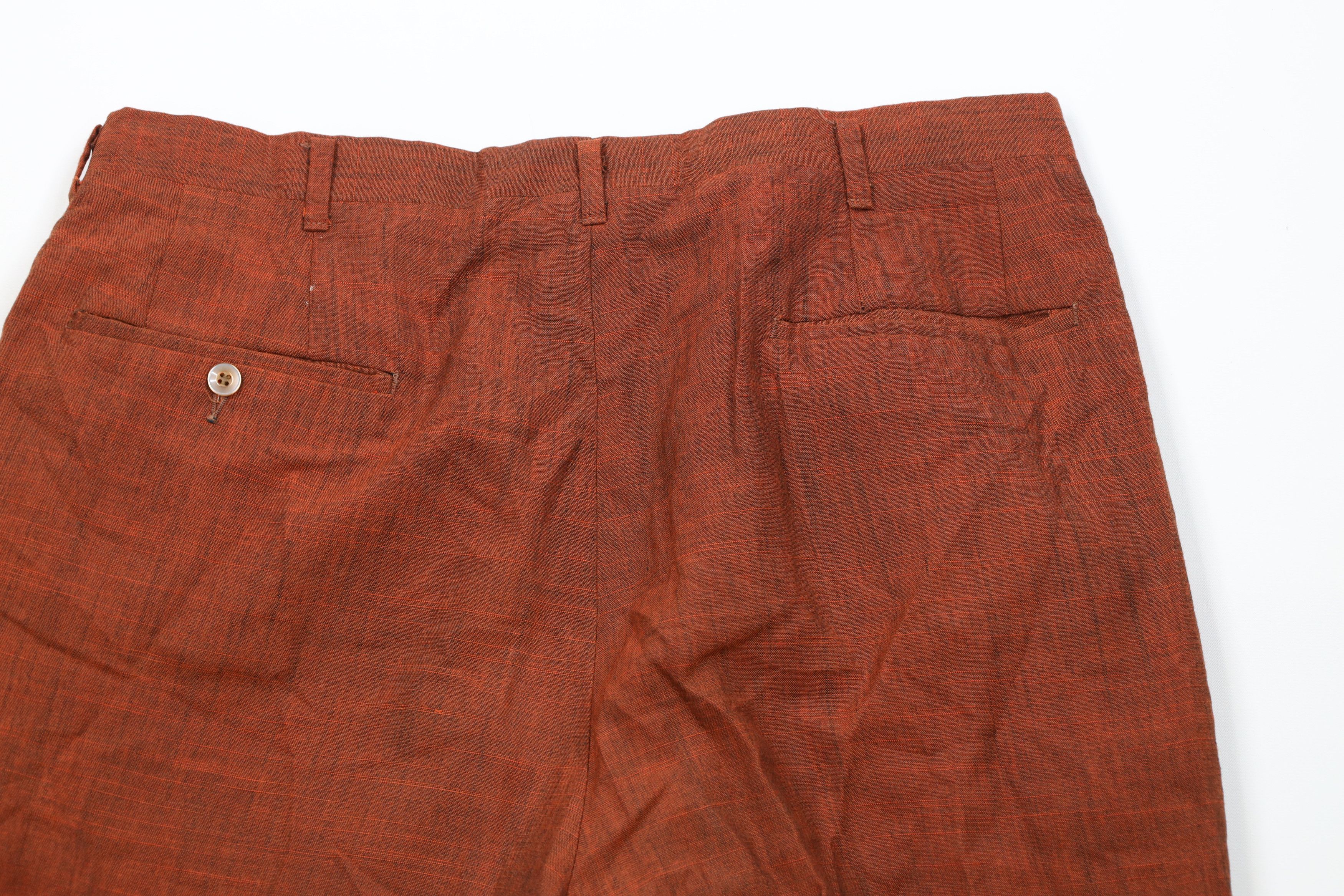 Vintage Vintage 50s Rockabilly Fleck Rayon Gabardine Chino Pants USA Size US 34 / EU 50 - 12 Thumbnail