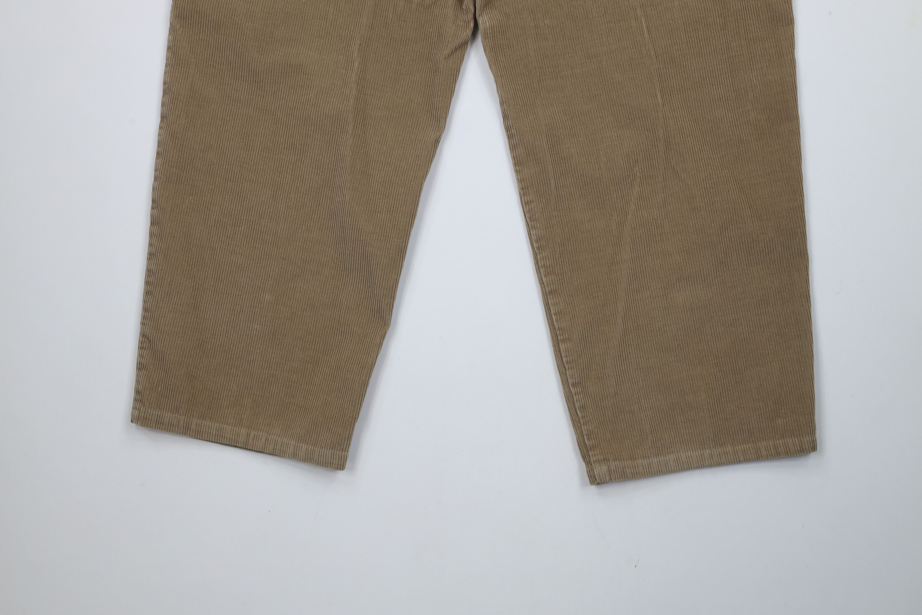 Tommy Hilfiger × Vintage Vintage 90s Tommy Hilfiger Wide Leg Corduroy Pants Beige Size US 34 / EU 50 - 12 Thumbnail