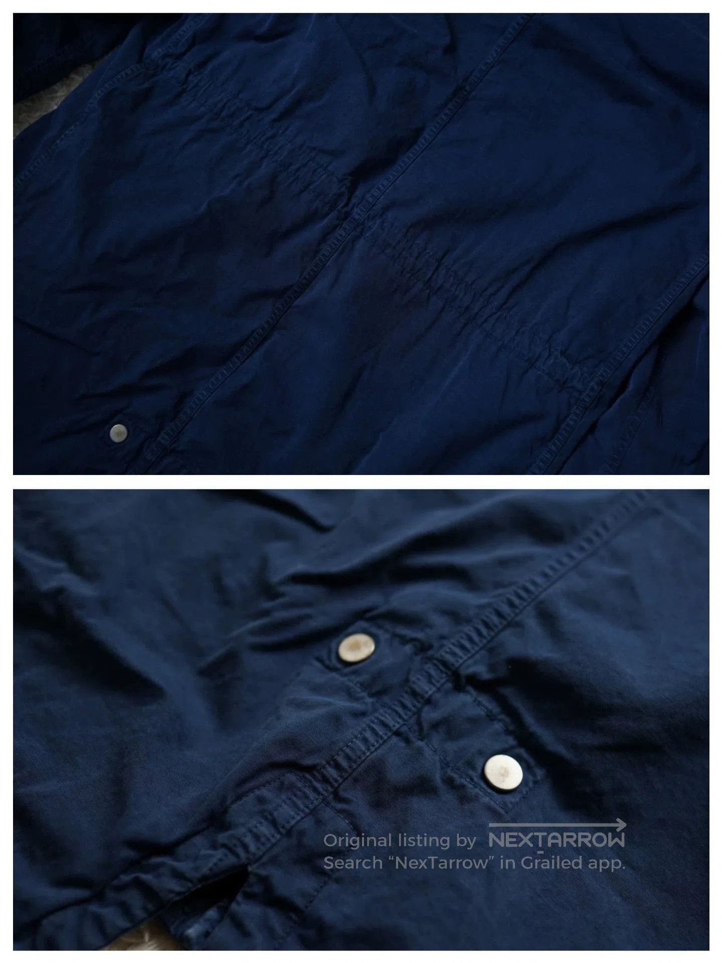Nonnative Blue Hooded Light Jacket with Zip and Pockets. Size US M / EU 48-50 / 2 - 7 Thumbnail