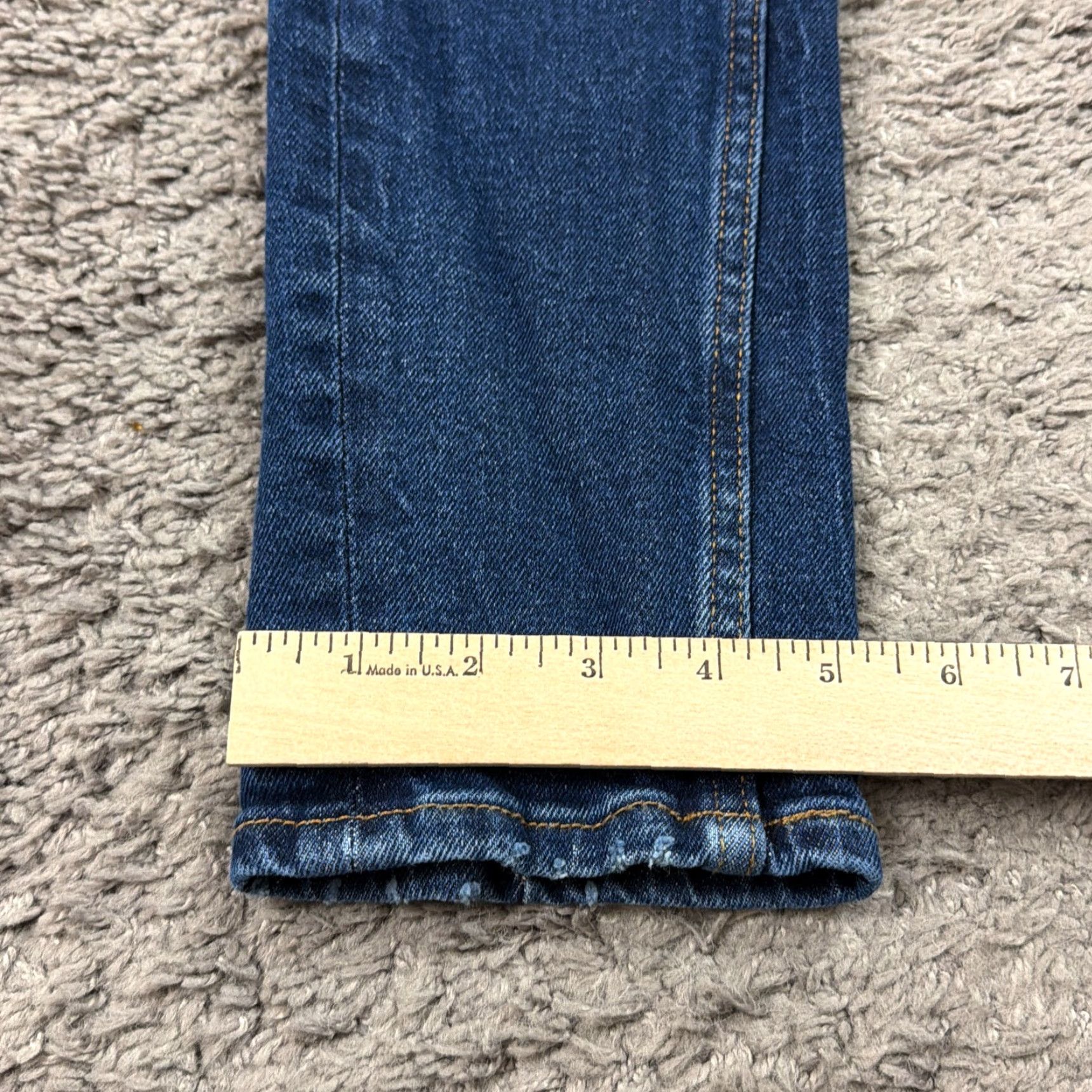 Levi's Levis Jeans Women 29 Dark Wash 711 Distressed Stretch Denim 28x29 Size 29" - 7 Thumbnail
