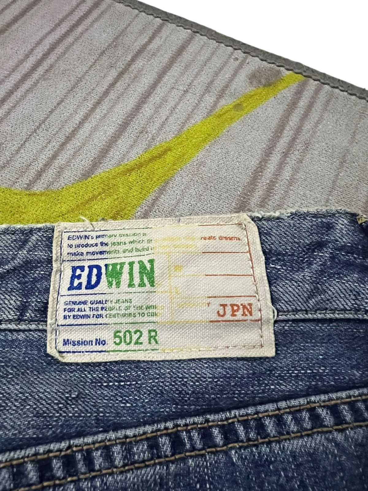Edwin Edwin 502R Distress Mud Wash Jean Very Rare Size US 33 - 16 Thumbnail