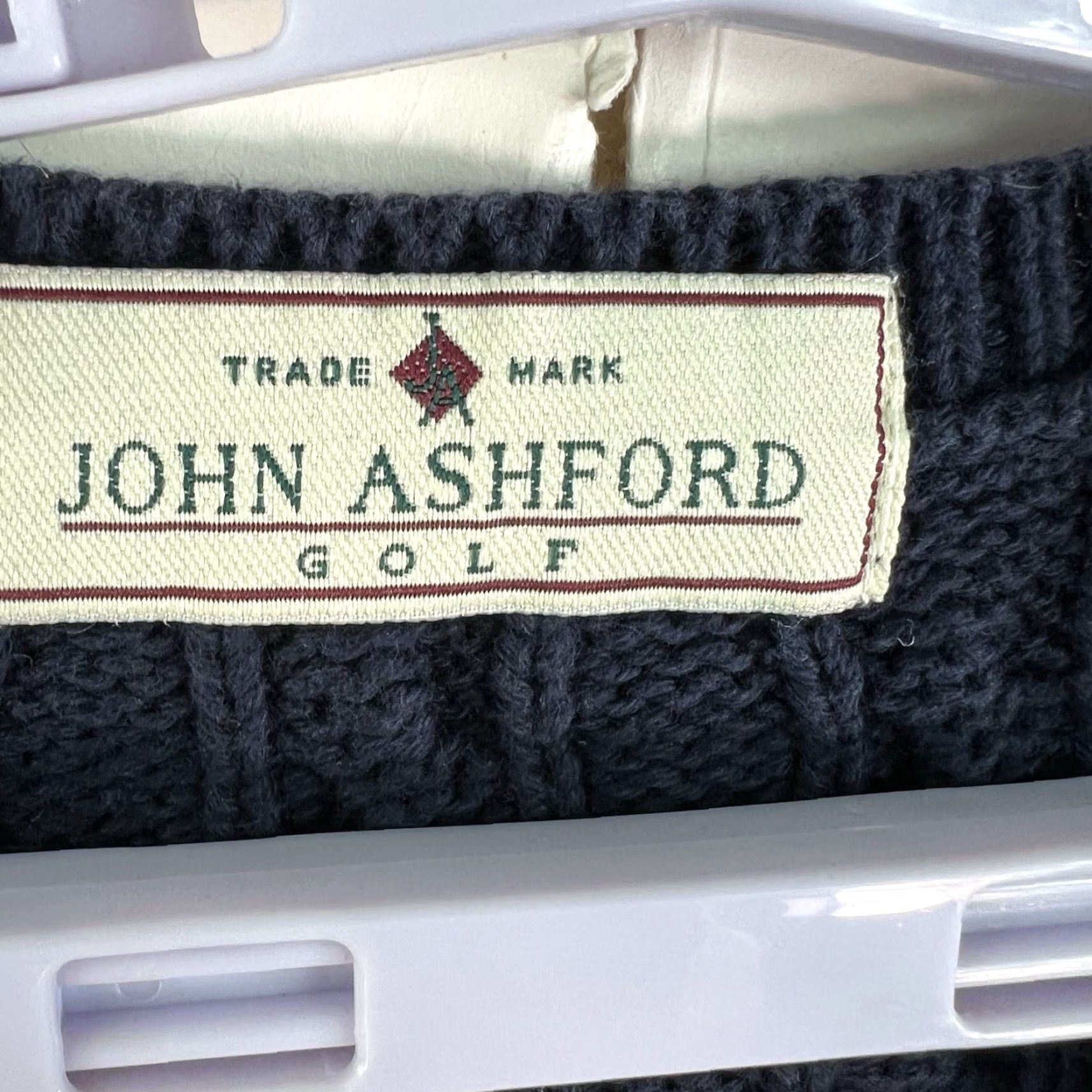 Vintage VINTAGE John Ashford Golf Cable Knit Pullover Vest Sweater Mens Size L Blue Cotton 90s Preppy Size US L / EU 52-54 / 3 - 4 Thumbnail