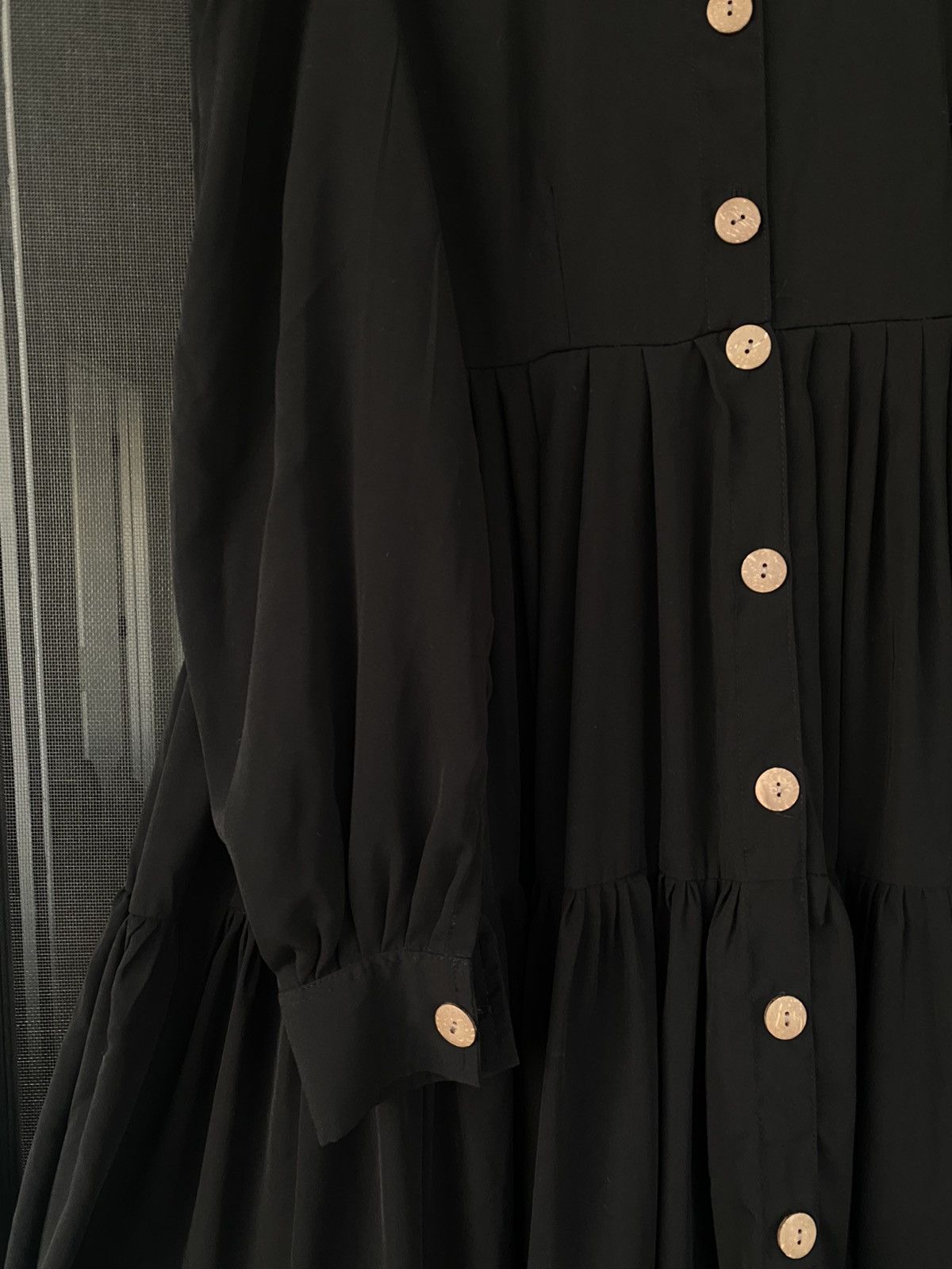 Other Womens Muslim Tiered Ruffles Holiday Abaya Maxi Dress Size L / US 10 / IT 46 - 7 Thumbnail