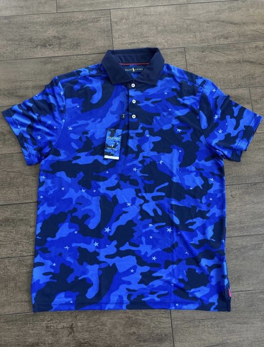 Ralph Lauren Ralph Lauren Polo Gold Justin Thomas Blue Camo Polo