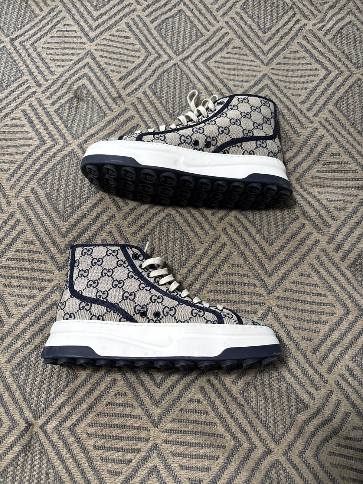 Gucci Gucci gg high beige blue Size US 10 / EU 43 - 1 Thumbnail