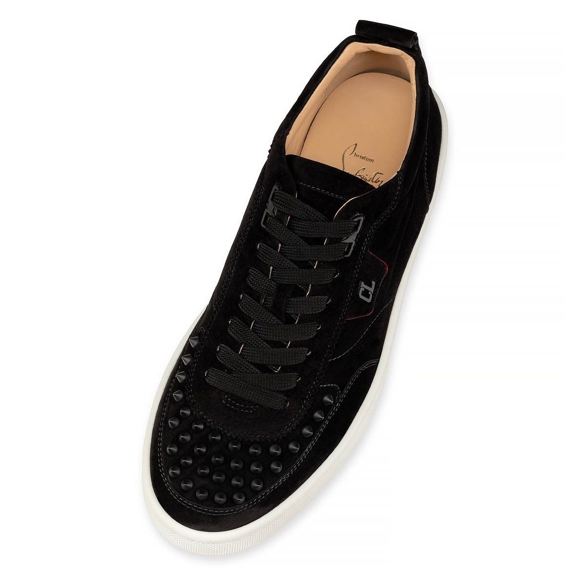 Christian Louboutin o1s1wg110125 Happyrui Spikes Sneakers in Black Size US 12 / EU 45 - 4 Thumbnail