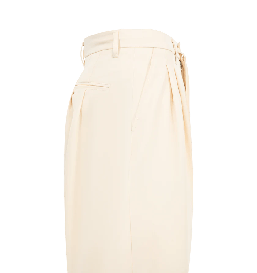 Lemaire o1h1sh11225 Drawstring Pleated Pants in Light Beige Size US 30 / EU 46 - 3 Thumbnail