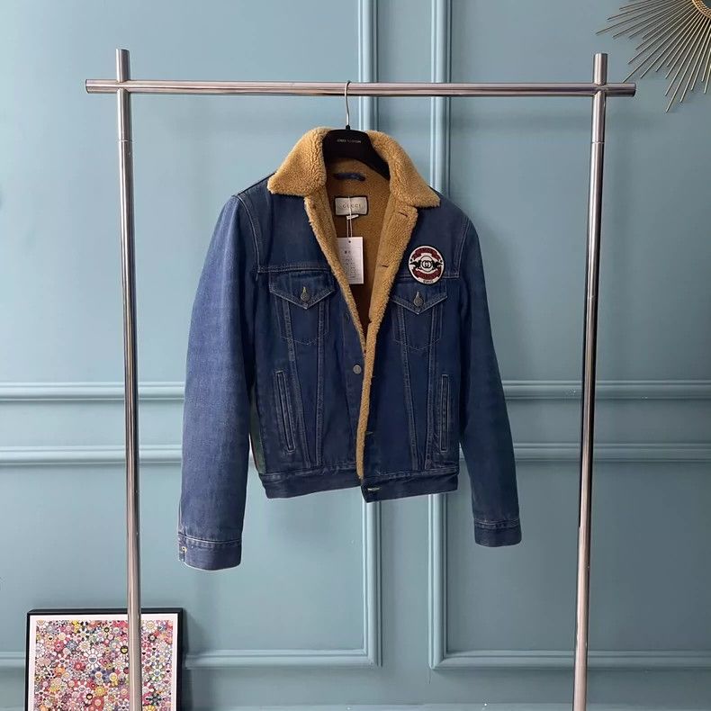 Gucci Gucci Lamb cashmere blue denim jacket 2503-Nextarrow Size US S / EU 44-46 / 1 - 1 Thumbnail