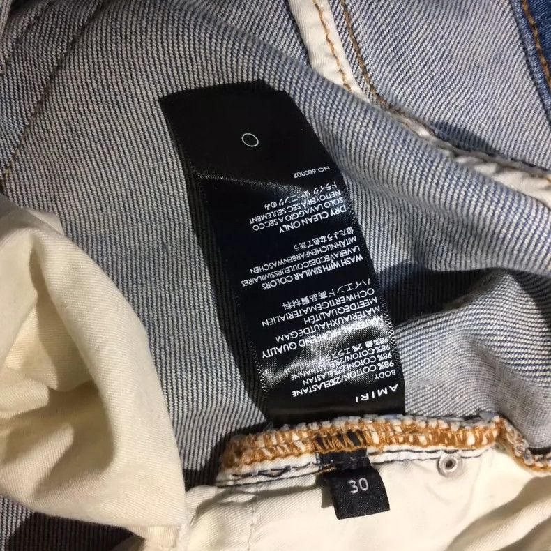 Amiri Amiri blue diamond jeans Size US 30 / EU 46 - 4 Thumbnail