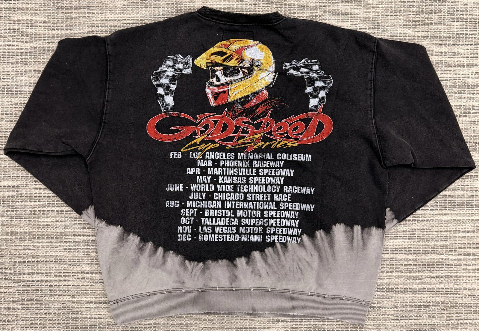Godspeed Godspeed Black/Bleach Washed F-T-W Crewneck Size US L / EU 52-54 / 3 - 3 Thumbnail