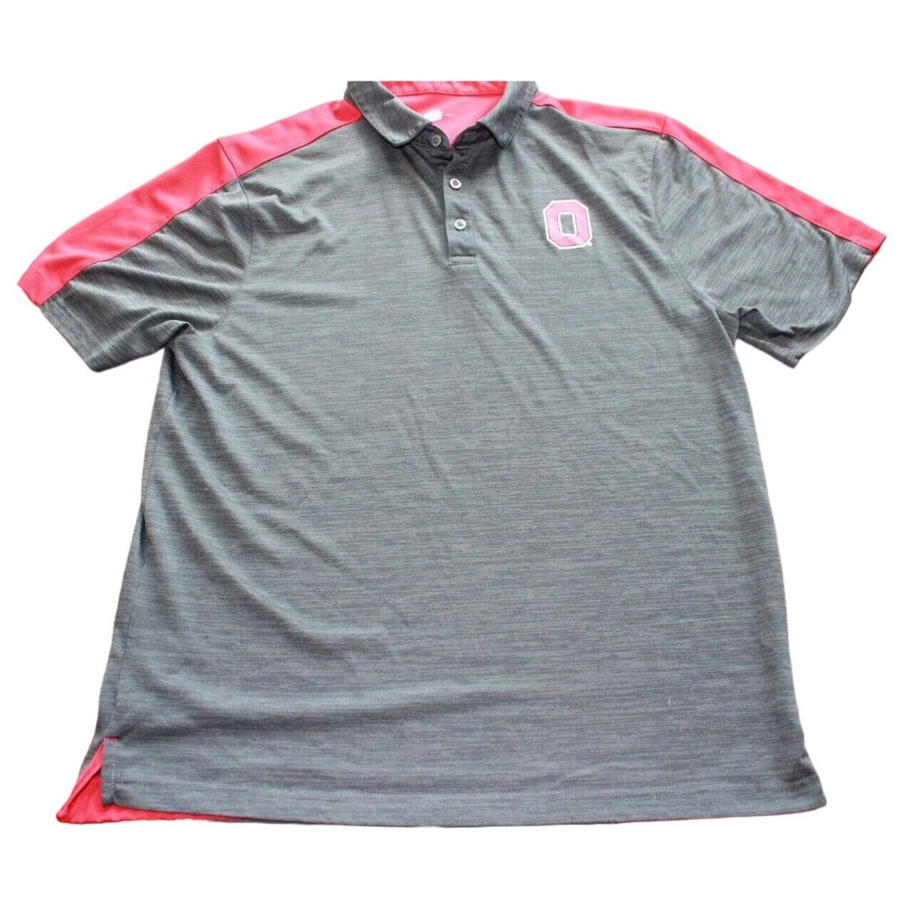 NCAA The Ohio State Buckeyes Red/Gray Polo Shirt Sz LR Sportswear Size US L / EU 52-54 / 3 - 1 Thumbnail