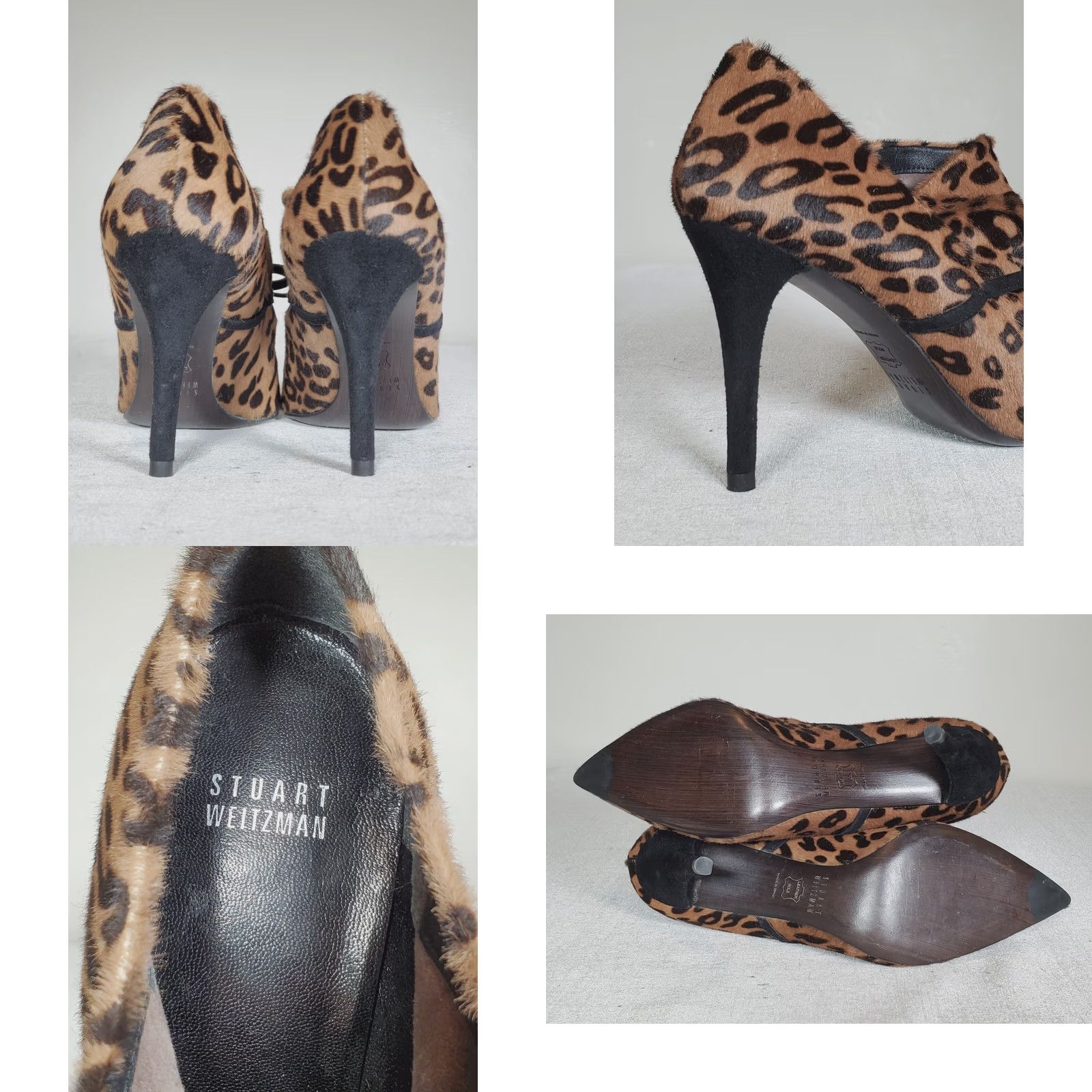 Stuart Weitzman Stuart Weitzman Aok Booties Leopard Serval Hair Suede Heel Women's US 7.5 M Boots Leopard Hair Suede Heel Women 7.5 M Size US 8 / IT 38 - 8 Thumbnail