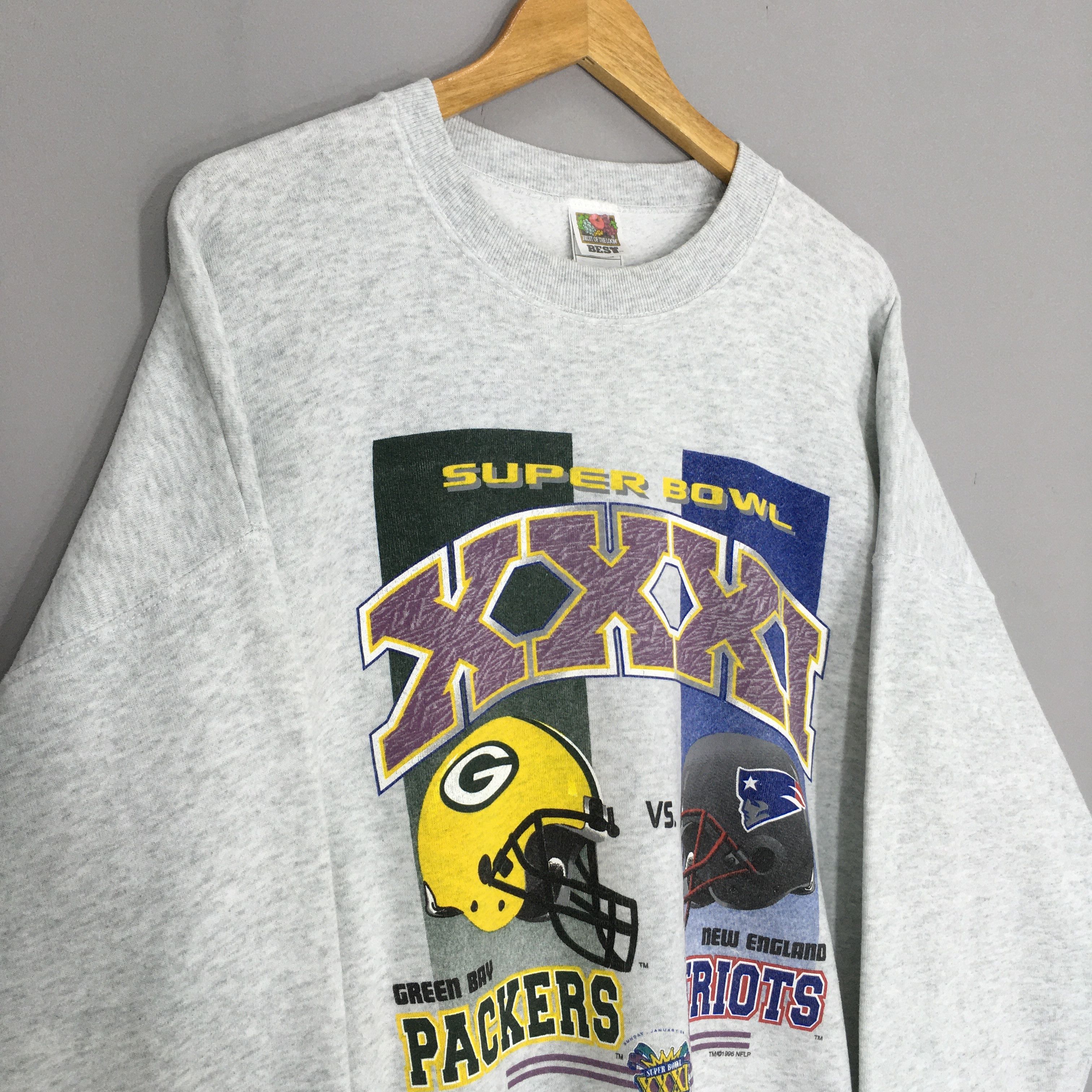 NFL × Vintage Vintage 1990s Super Bowl XXXI NFL Sweatshirt XXLarge Size US XXL / EU 58 / 5 - 4 Thumbnail