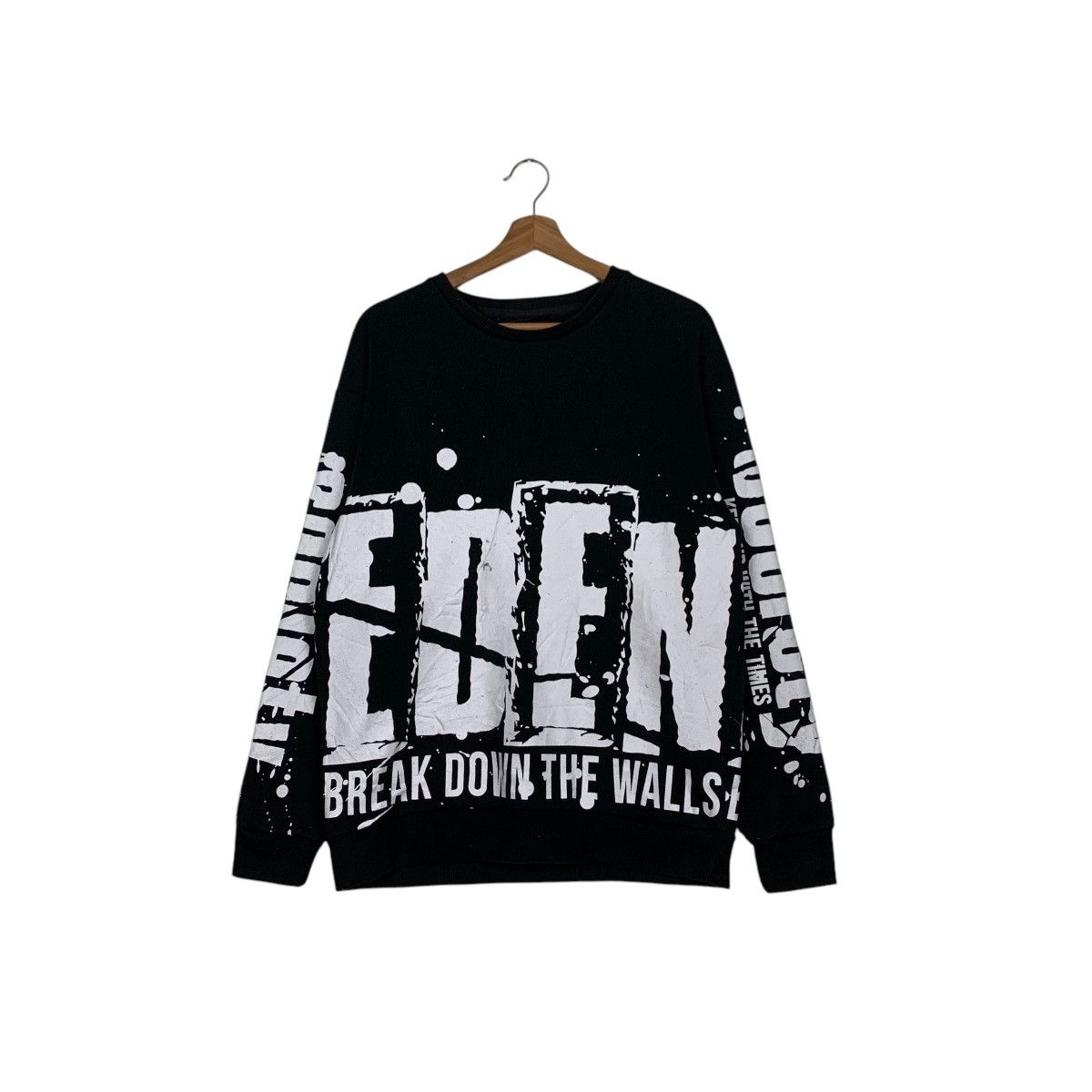 Japanese Brand DEFECTIVE STRUCT Break Down The Walls Sweatshirt #1902-C83 Size US M / EU 48-50 / 2 - 1 Thumbnail