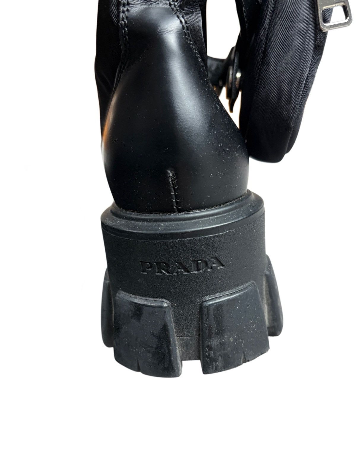 Prada Prada Combat Boots Black Pouch Size 36 Size US 6 / IT 36 - 8 Thumbnail