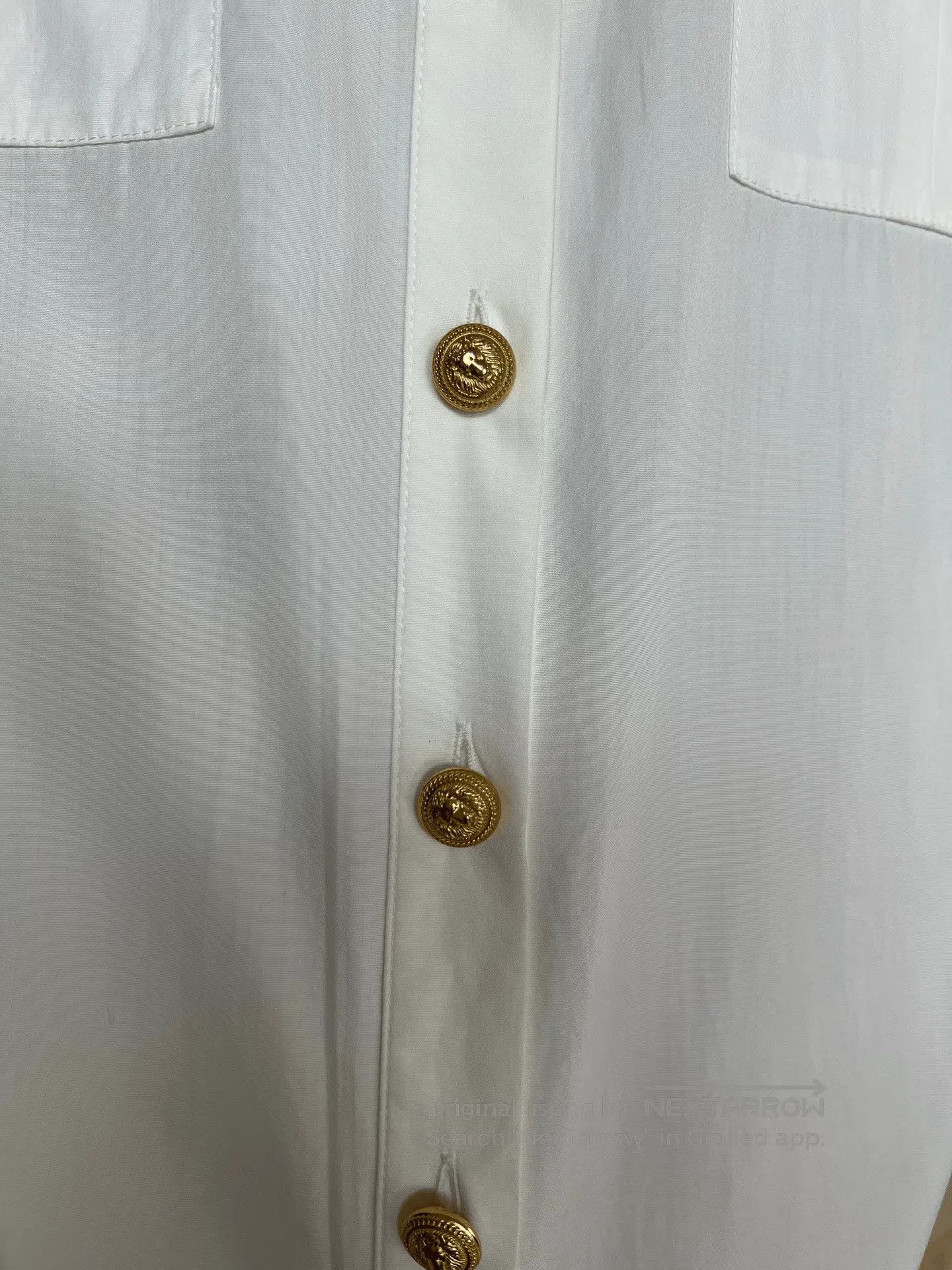 Balmain Balmain Gold Button Shirt. Size XS / US 0-2 / IT 36-38 - 3 Thumbnail