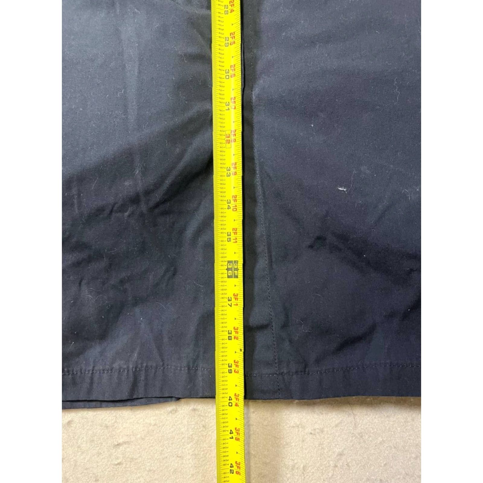 American Apparel VINTAGE American Apparel Trench Coat Mens 40R Dark Blue Water Repellent All Weather Polyester Lined Removable Liner Button Zipper Pockets Size US XXS / EU 40 - 4 Thumbnail