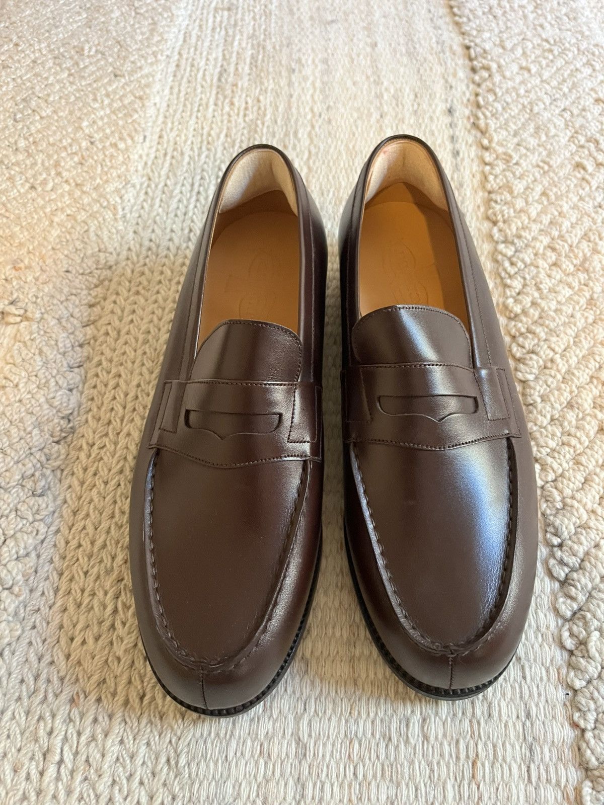 J.M. Weston J.M. Weston 180 chocolate boxcalf 8D / 9US Size US 9 / EU 42 - 1 Thumbnail