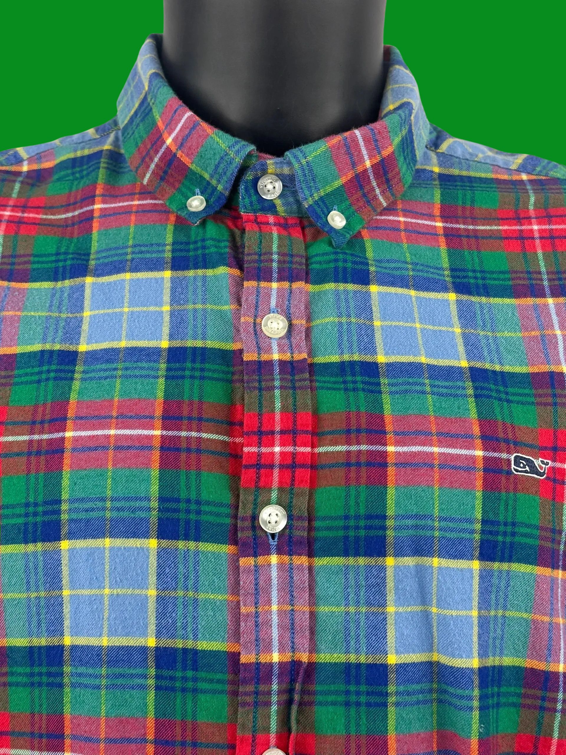 Vineyard Vines Vineyard Vines Slim Fit Multi-Color Plaid Button-Down Shirt Size US XL / EU 56 / 4 - 3 Thumbnail
