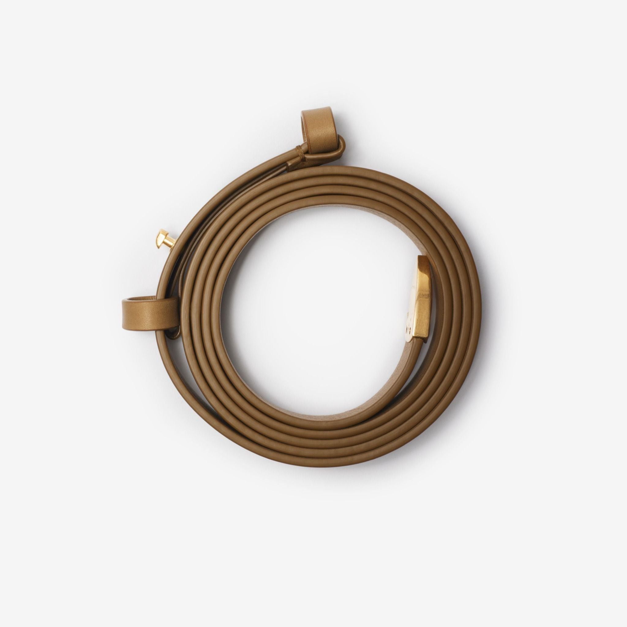 Burberry o1w1db10226 Size: S / Thin Leather B Shield End Belt Brown Size ONE SIZE - 3 Thumbnail