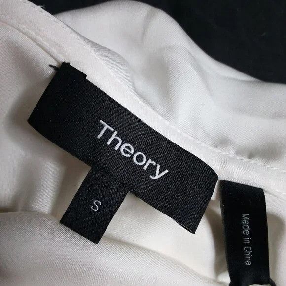Theory NWT Theory Damarill Ivory Modern Ggt Silk Top Sleeveless Size S / US 4 / IT 40 - 4 Thumbnail