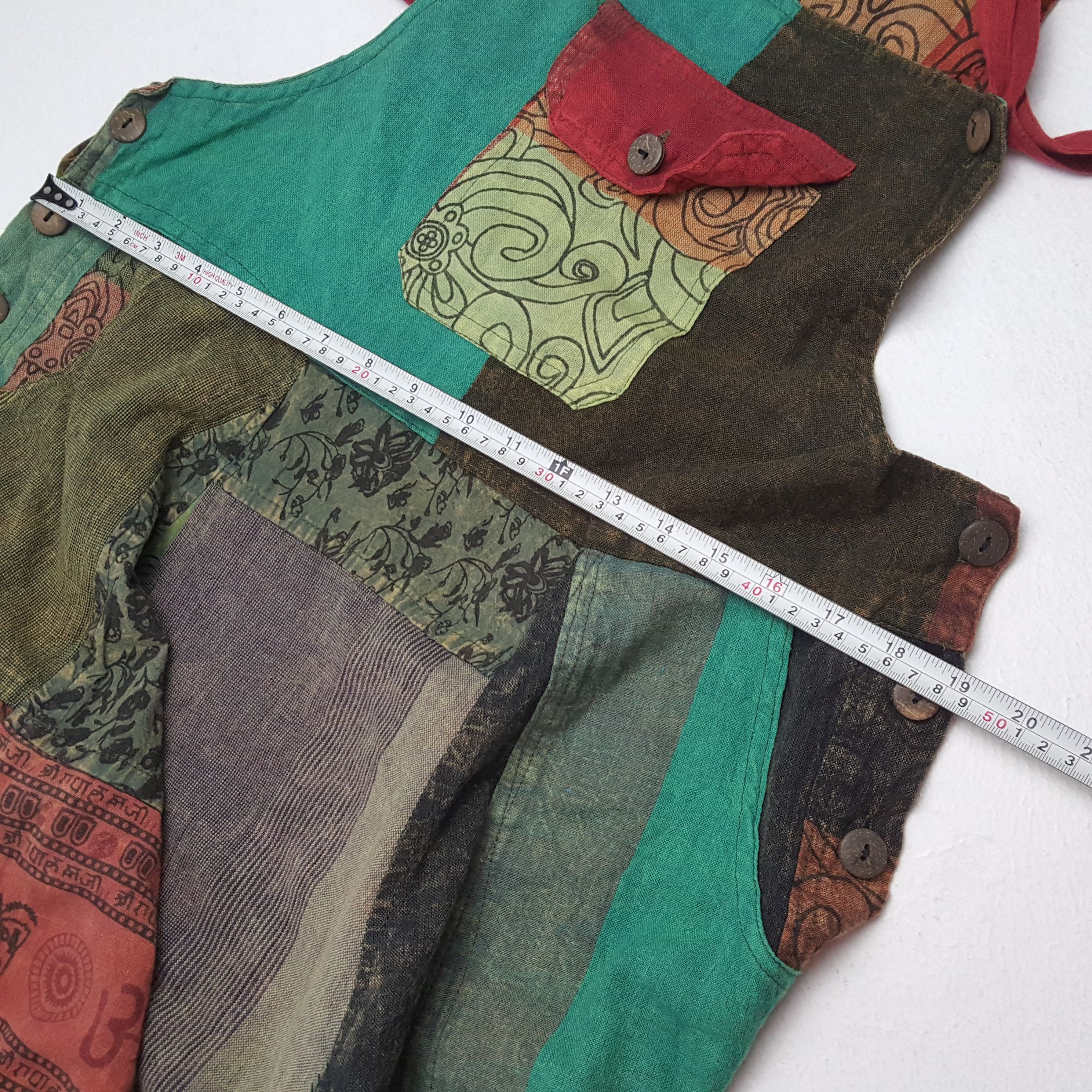 Japanese Brand STREETWEAR Patchwork Design Fashion Style Overall Size US 38 / EU 54 - 7 Thumbnail