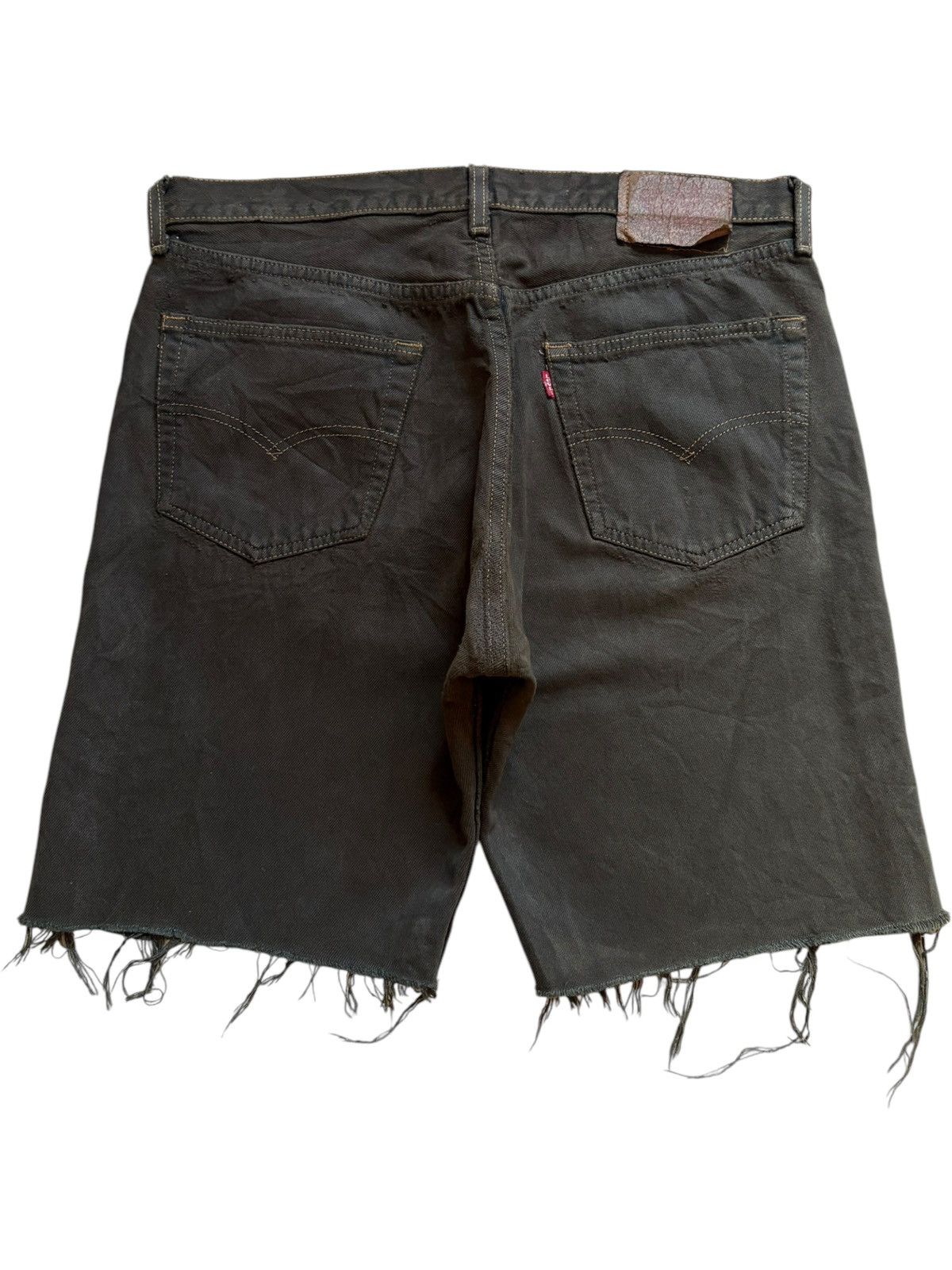 Levi's Vintage 90s Levis 501xx Frayed Jean Shorts Jorts Size US 33 - 2 Thumbnail