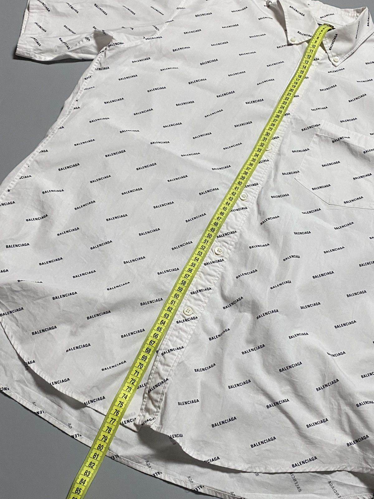 Balenciaga Balenciaga Poplin all over print shirt buttons Size US M / EU 48-50 / 2 - 10 Thumbnail