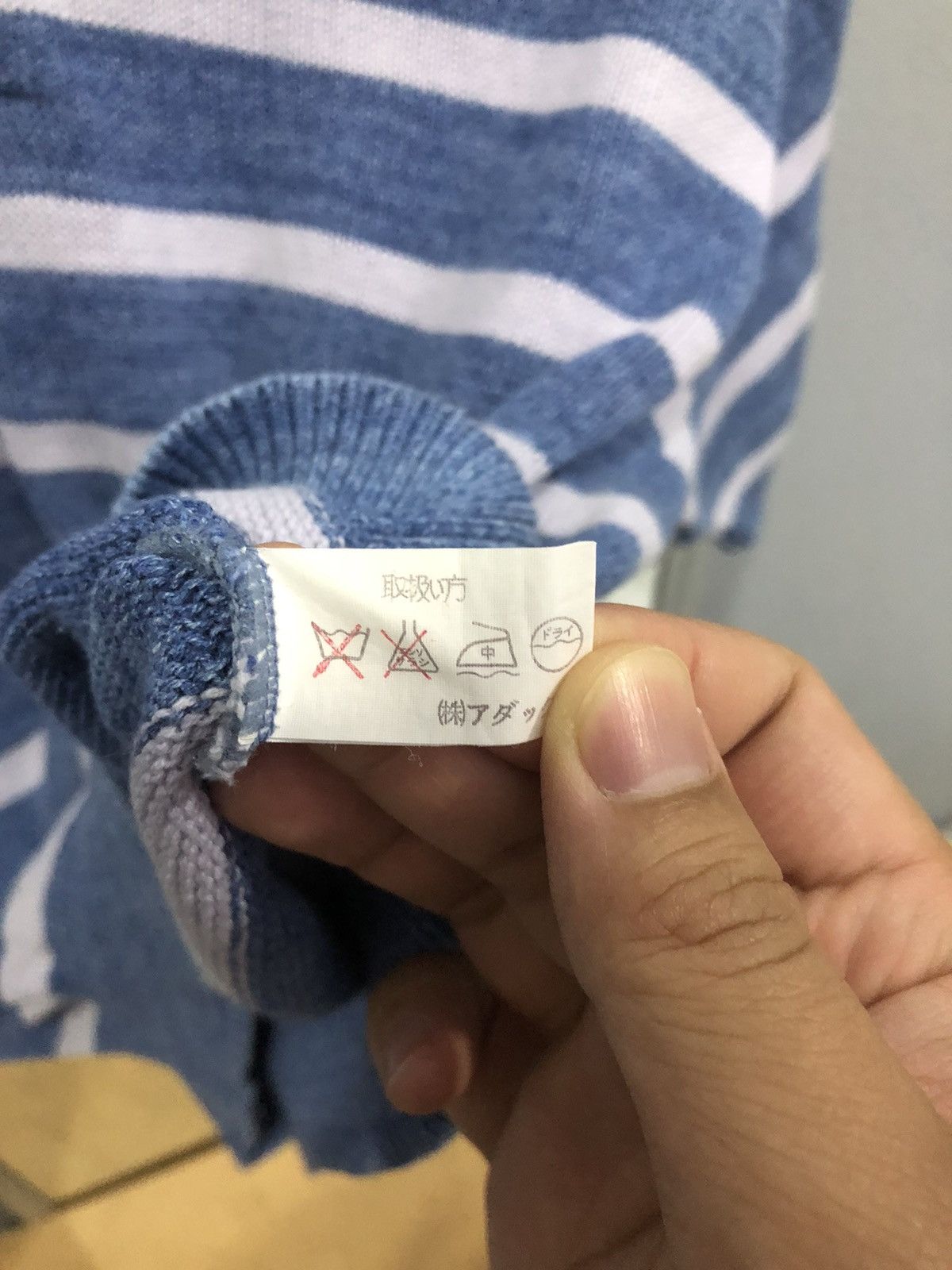 Aran Isles Knitwear × Japanese Brand Vintage Pro Varlia Striped Knit Polo Jumper Size US M / EU 48-50 / 2 - 8 Thumbnail